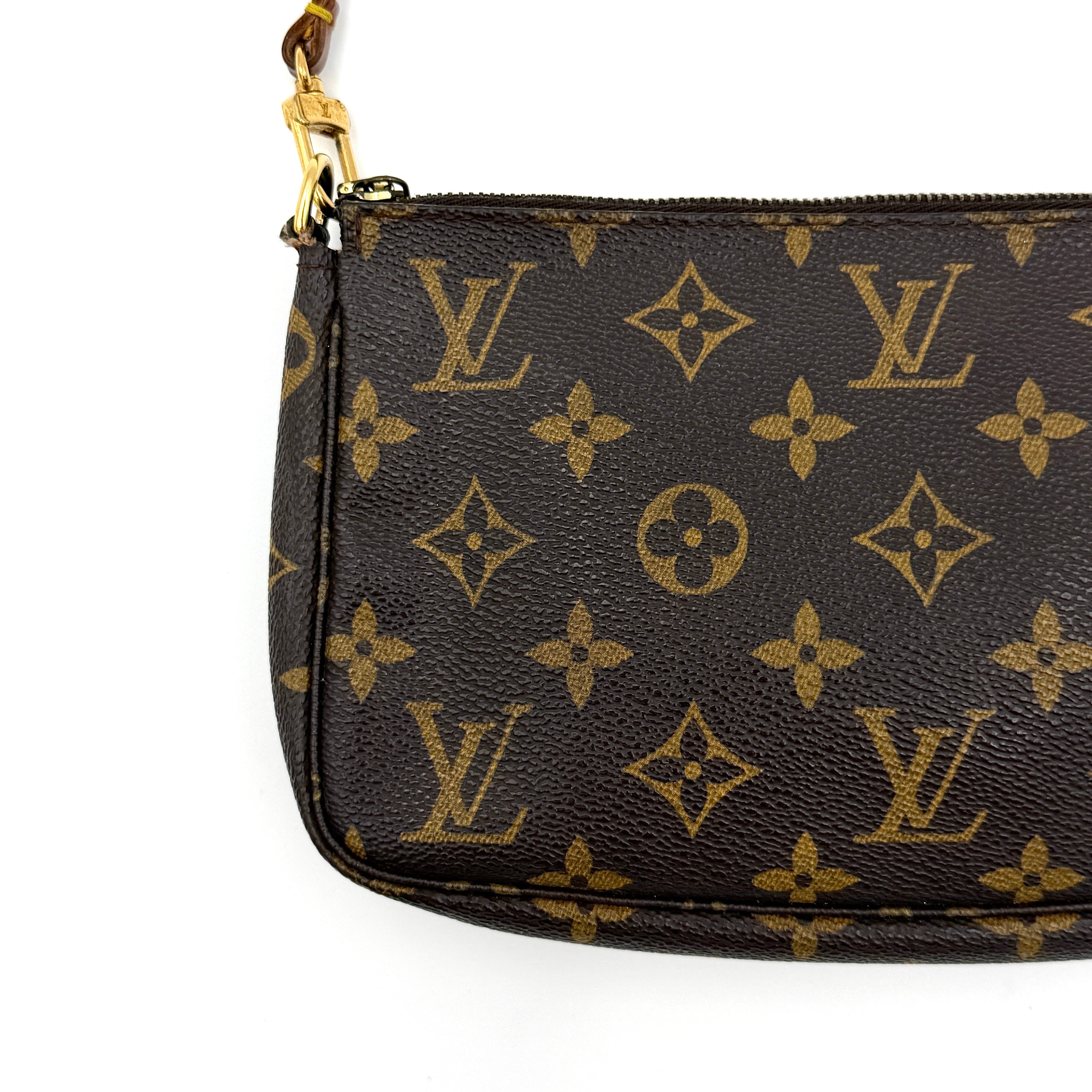 Louis Vuitton Monogram Pochette Bag Brown