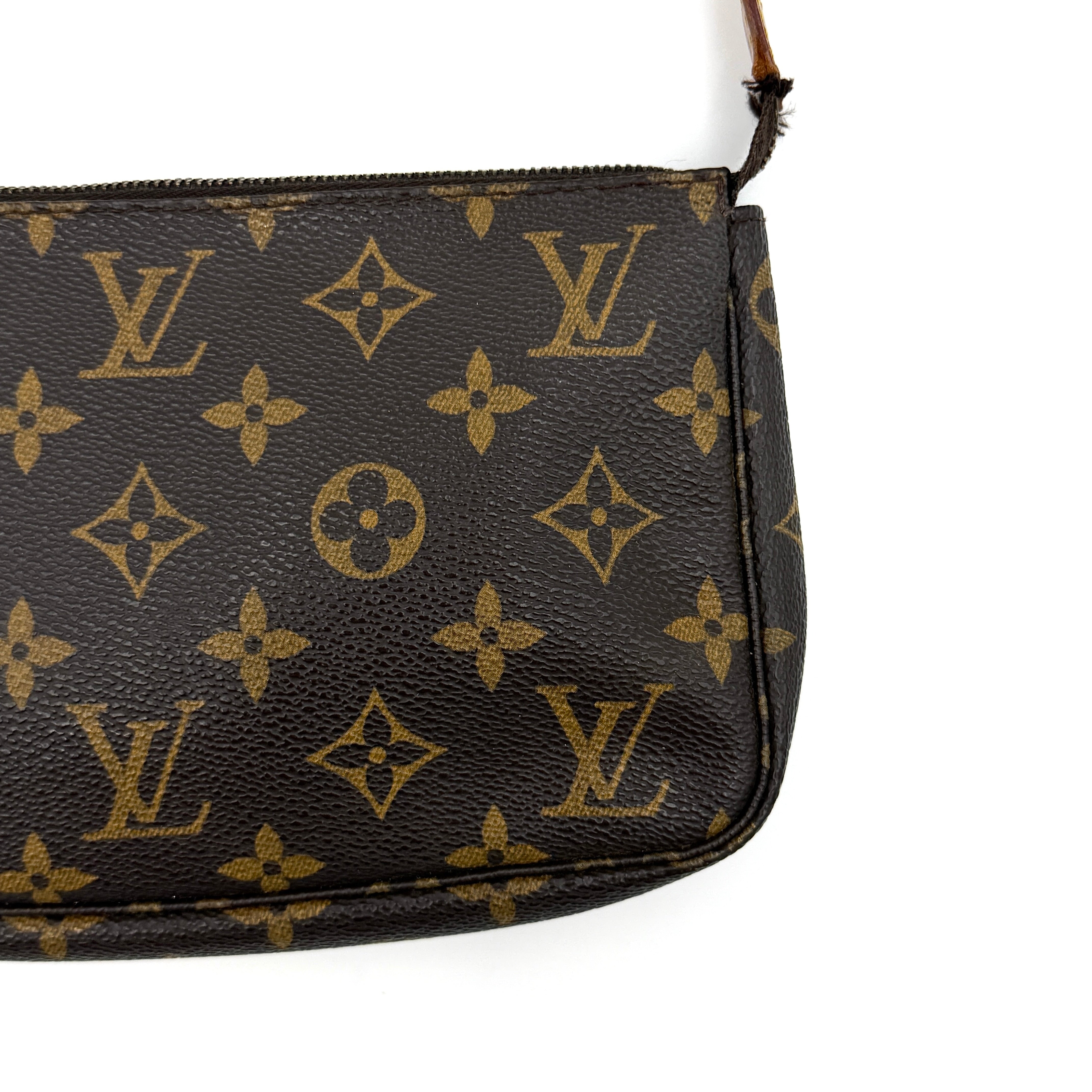 Louis Vuitton Monogram Pochette Bag Brown