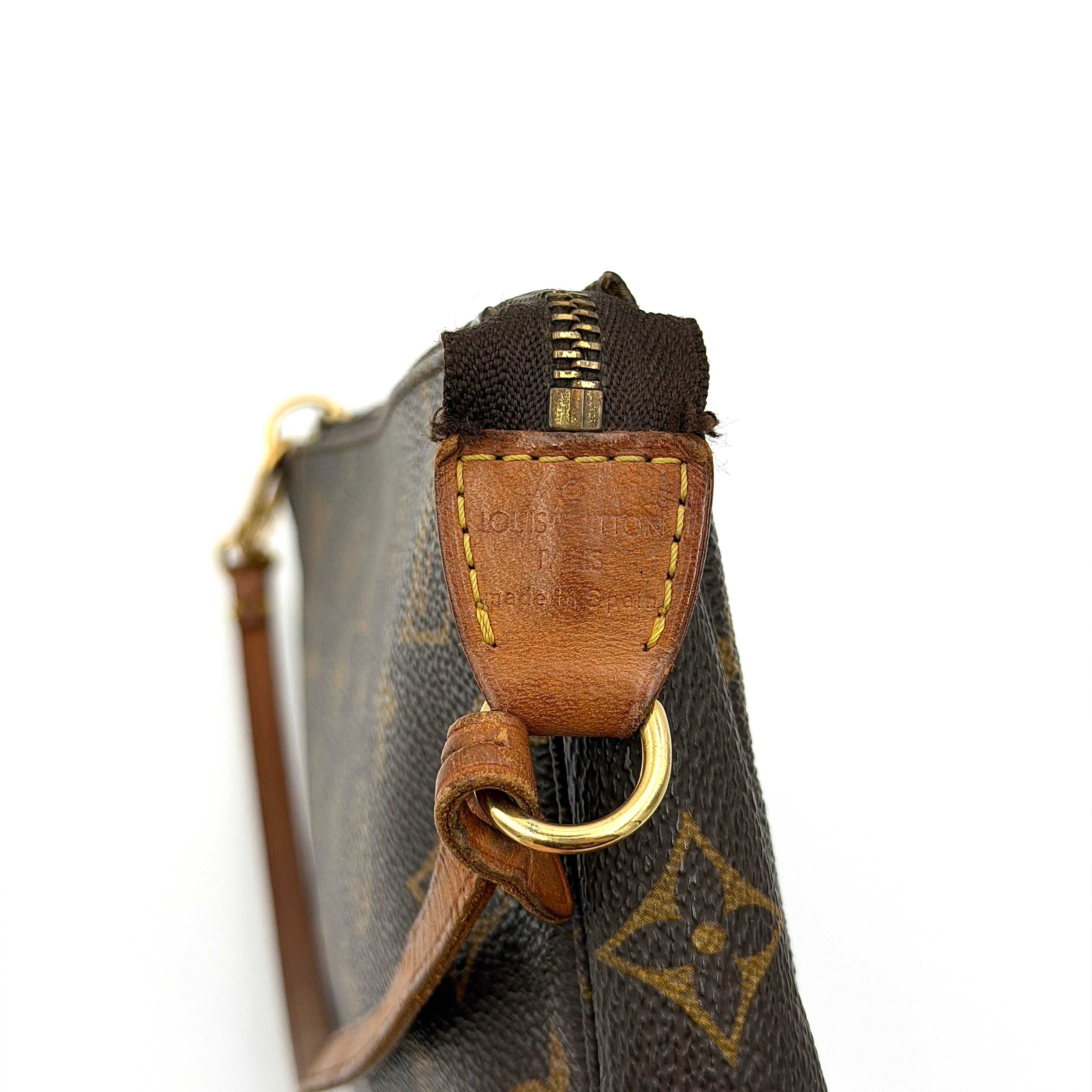 Louis Vuitton Monogram Pochette Bag Brown