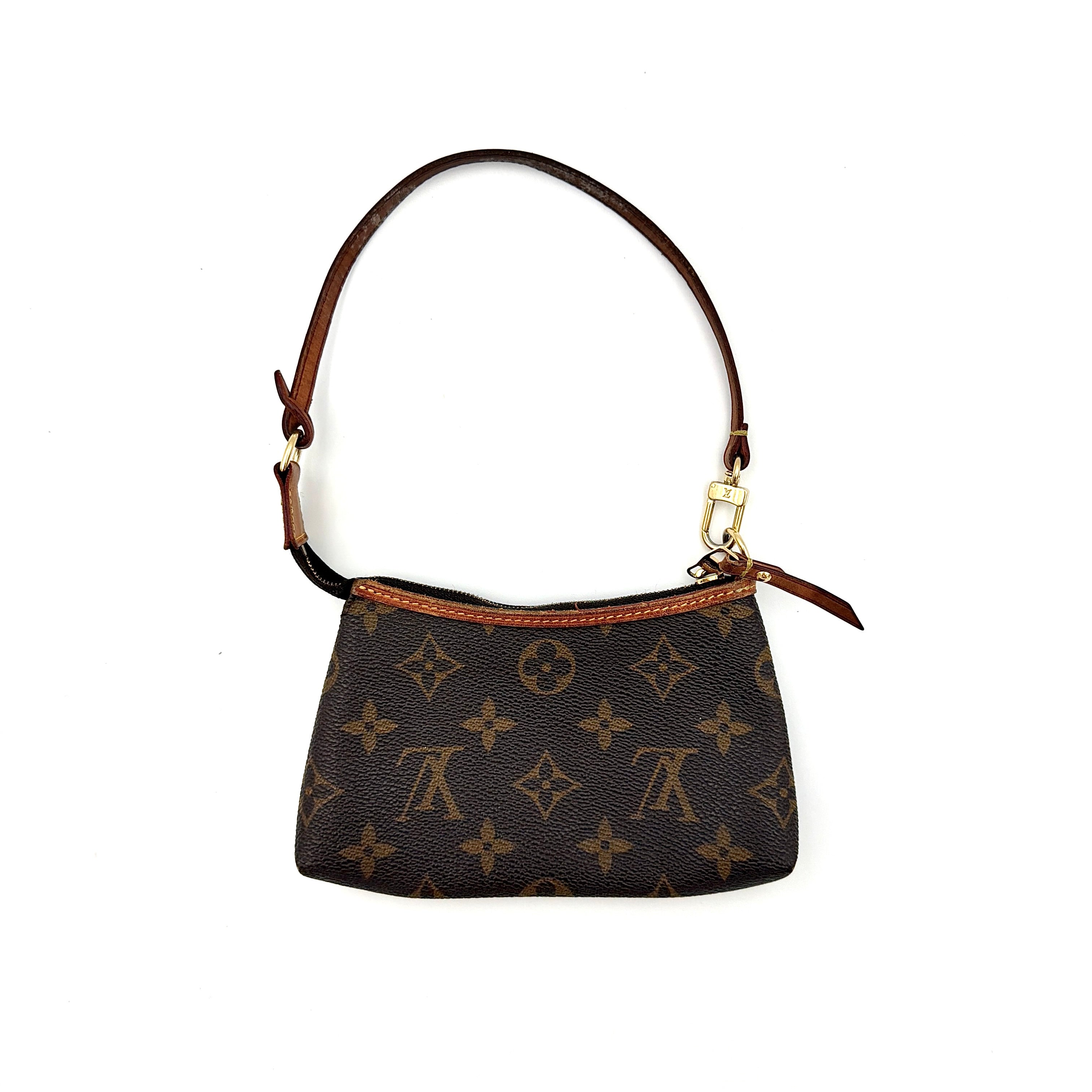 Louis Vuitton Monogram Mini Delightful Pochette Bag Brown