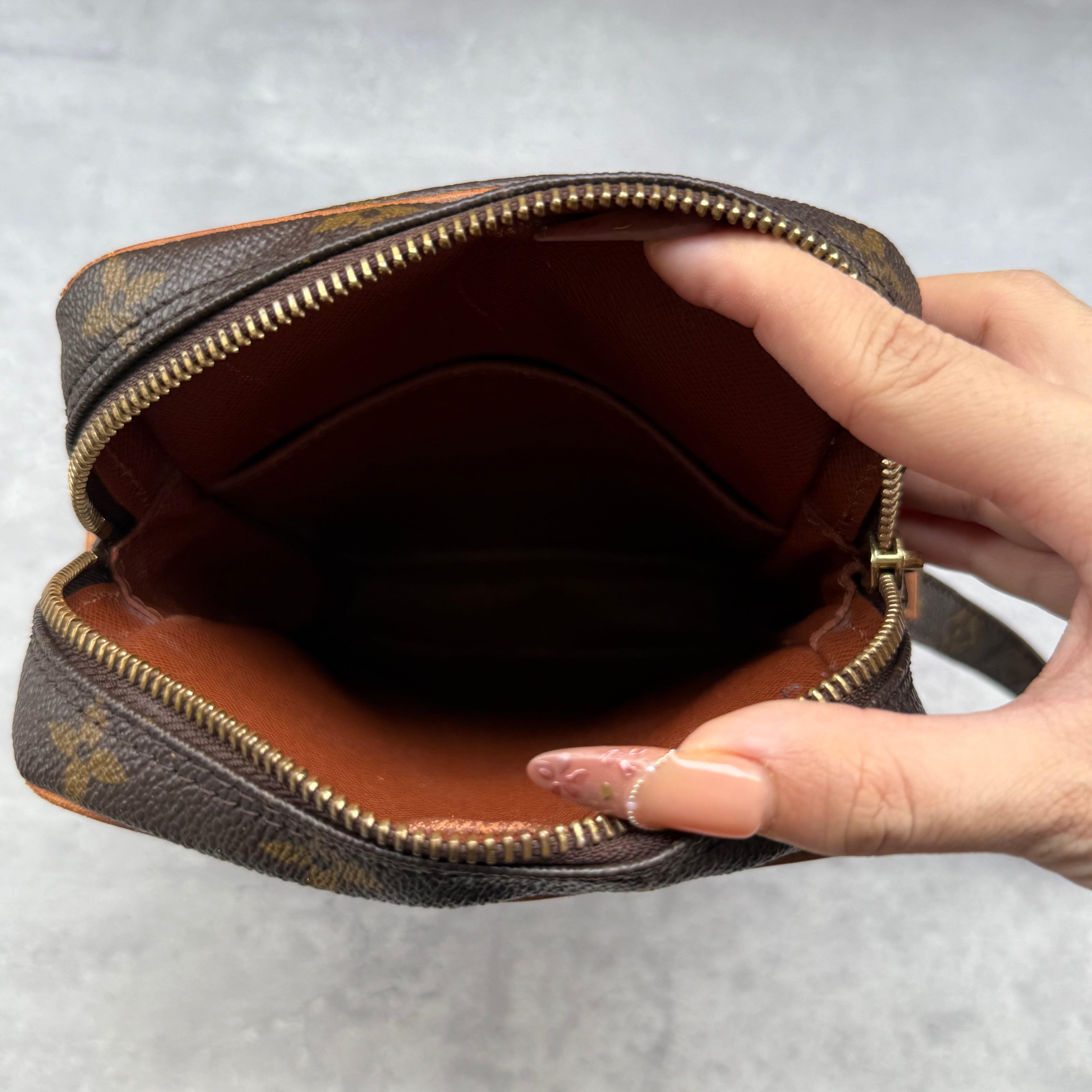 Louis Vuitton Monogram Danube Crossbody Bag Brown