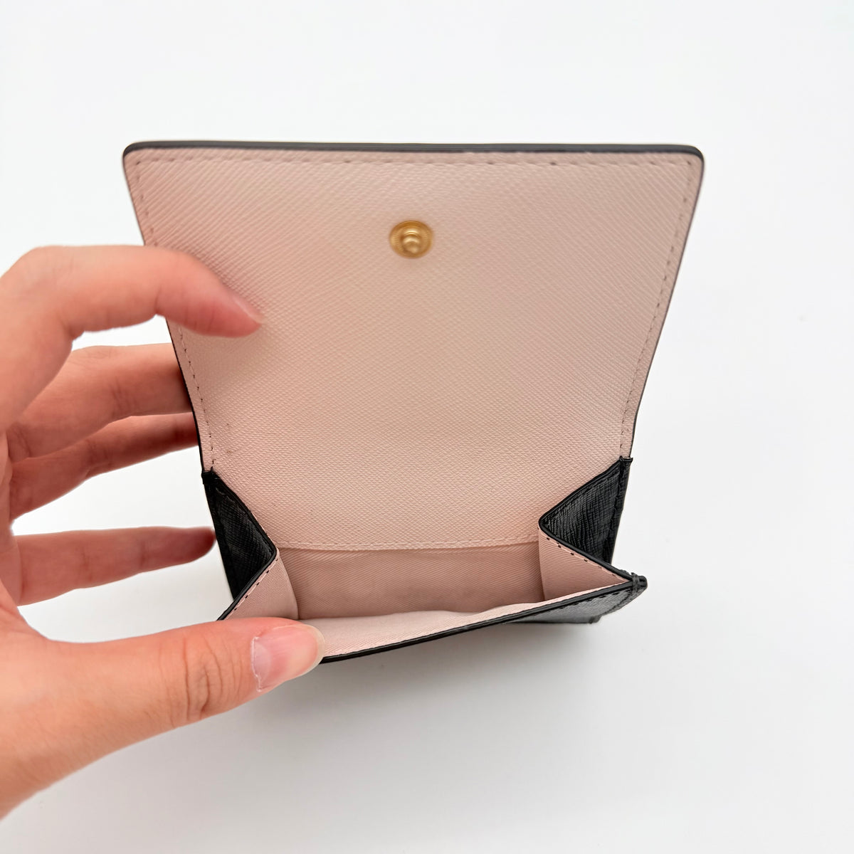 Kate Spade Compact Trifold Wallet Black/Pink