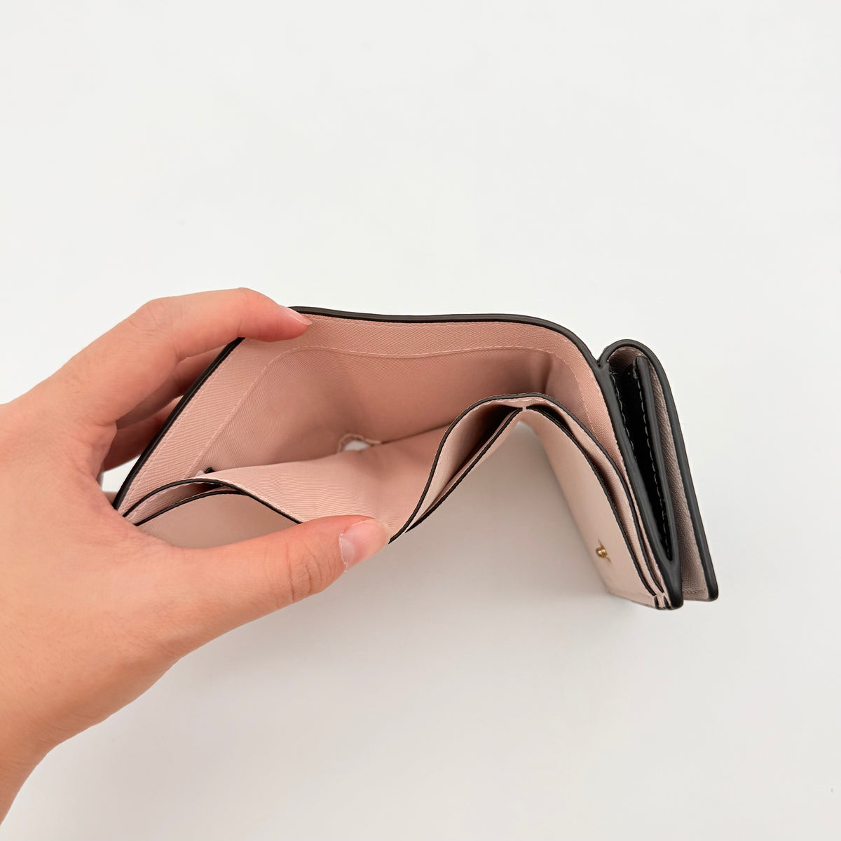 Kate Spade Compact Trifold Wallet Black/Pink