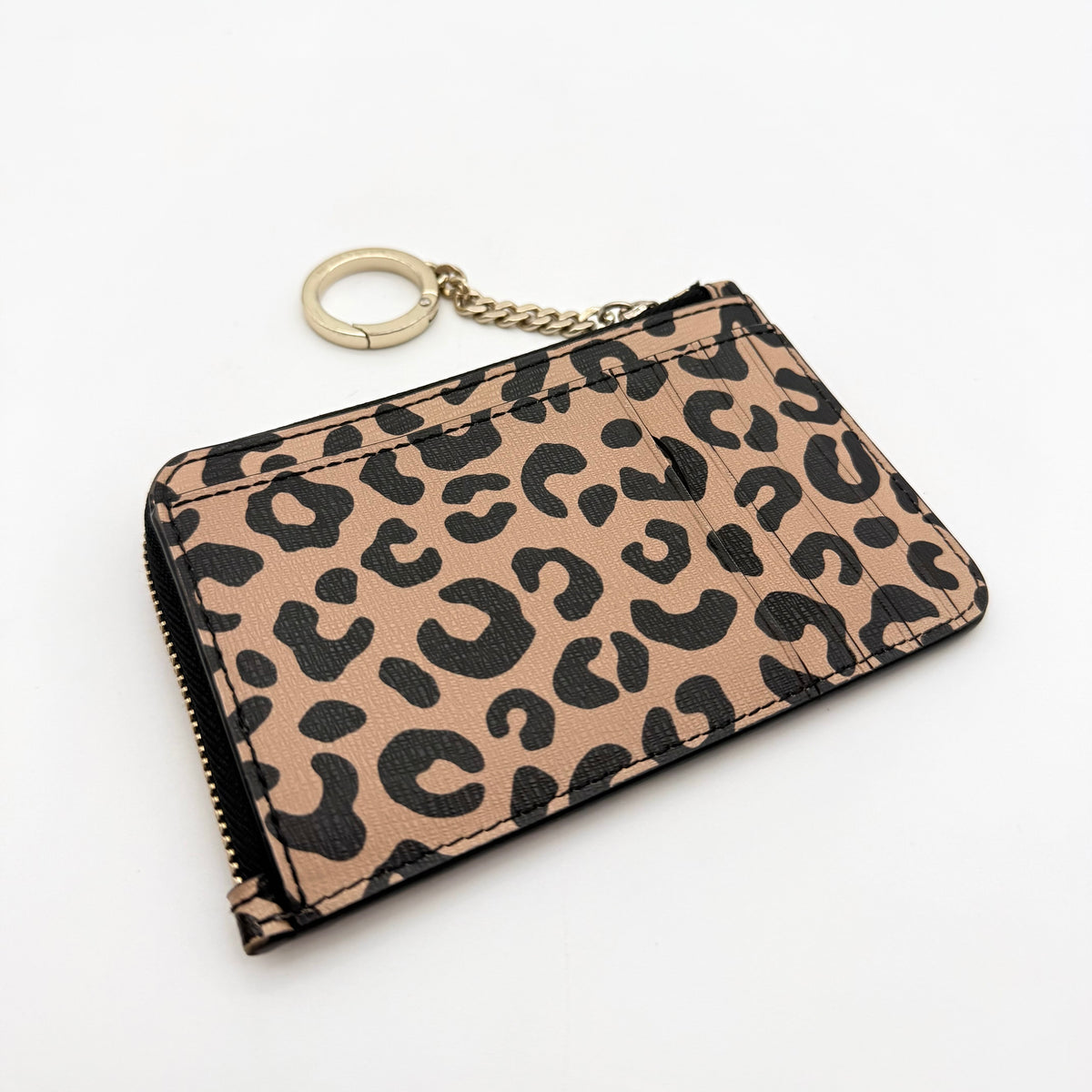 Kate Spade New York Leopard Key Coin Purse Brown/Black