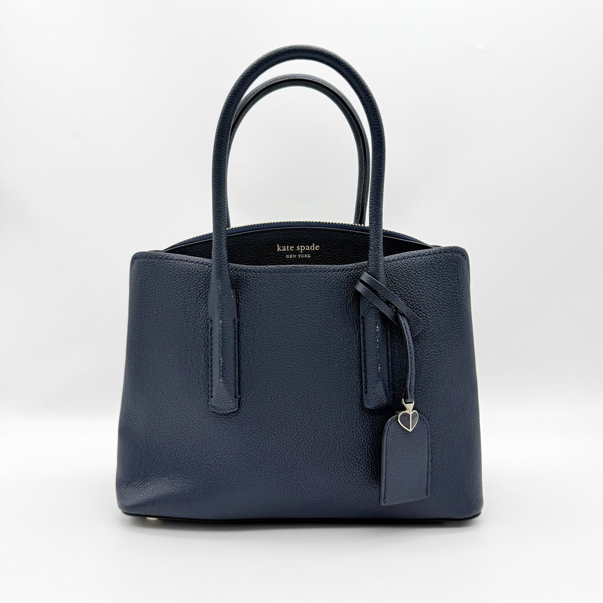 Kate Spade 2Way Margaux Medium Satchel Handbag Navy Blue