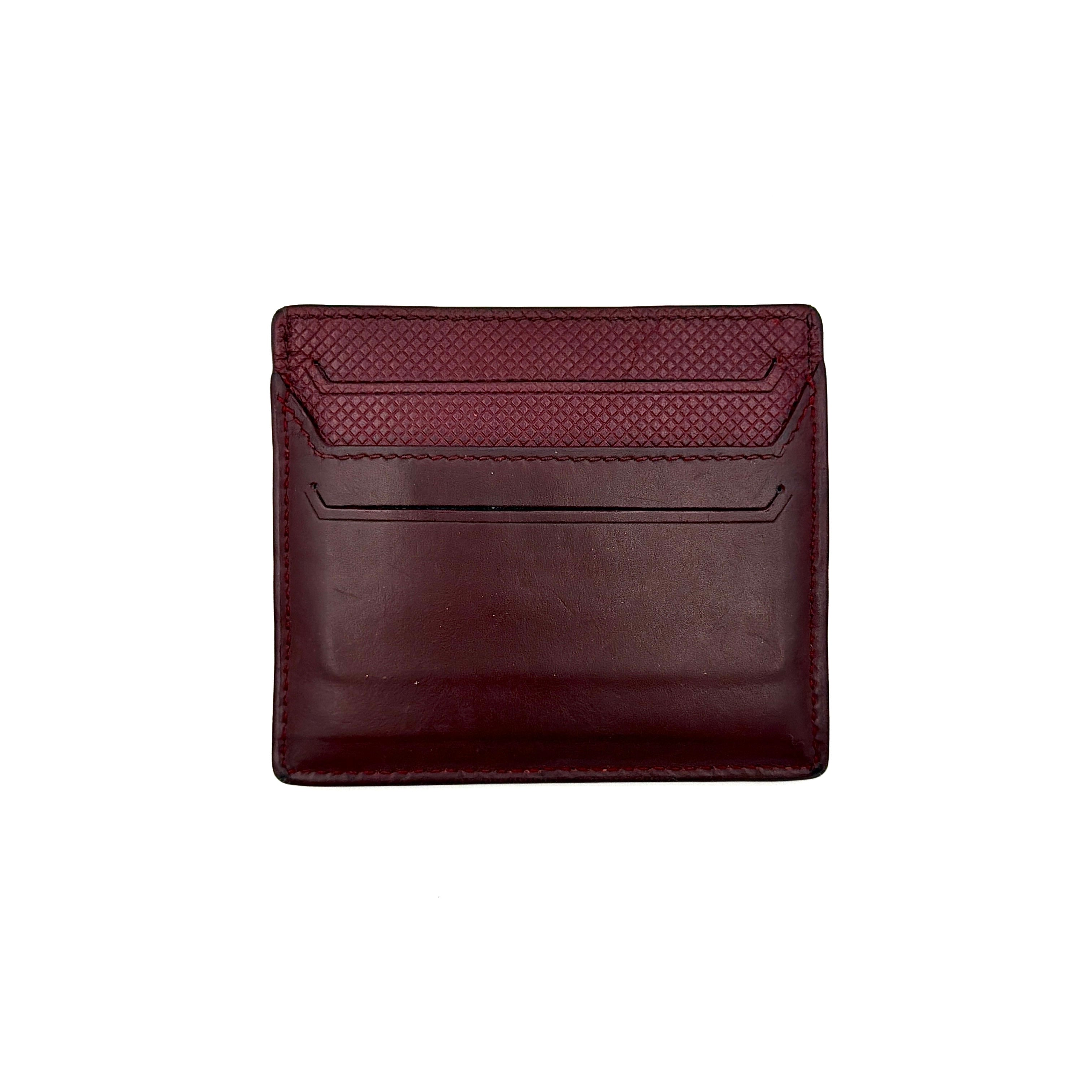 Bottega Veneta Marcopolo Card Holder Burgundy