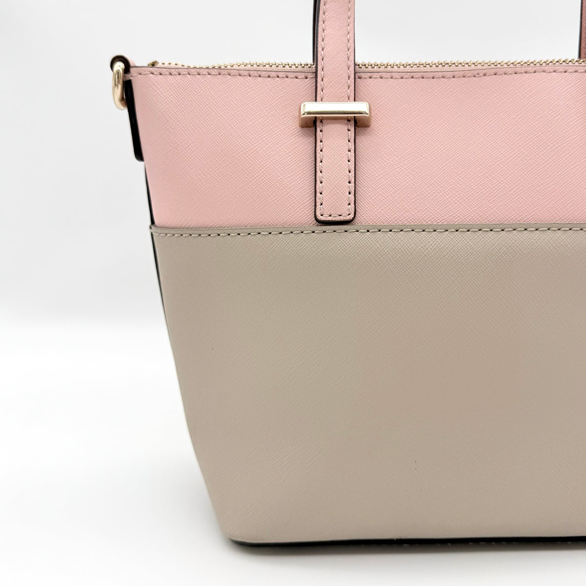 Kate Spade New York 2Way Bicolour Handbag Pink/Beige