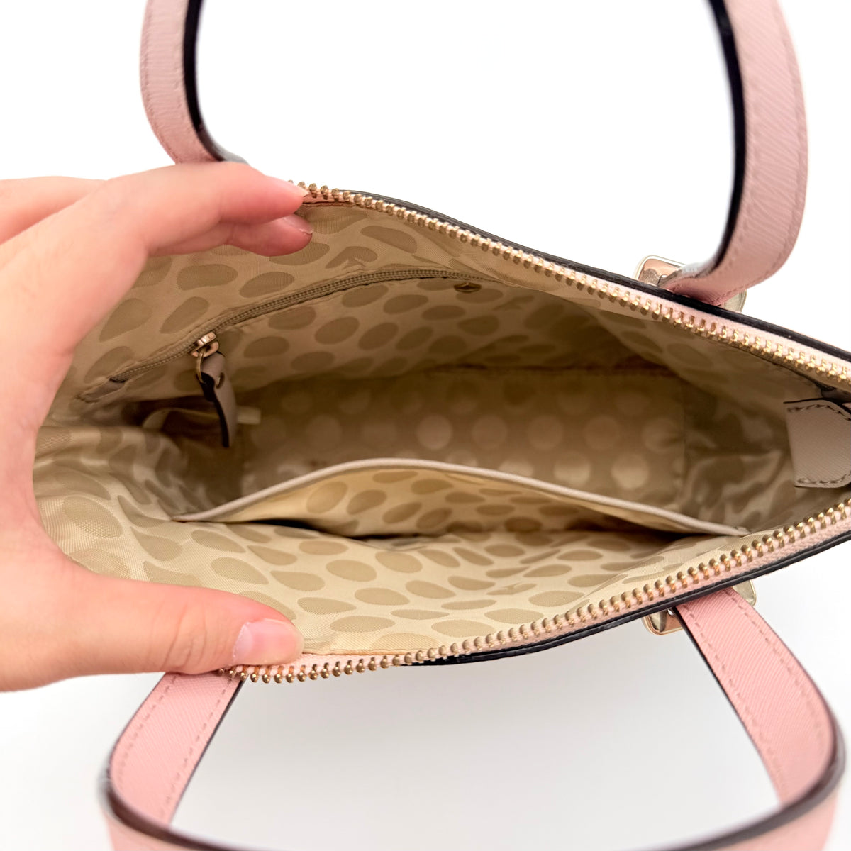 Kate Spade New York 2Way Bicolour Handbag Pink/Beige