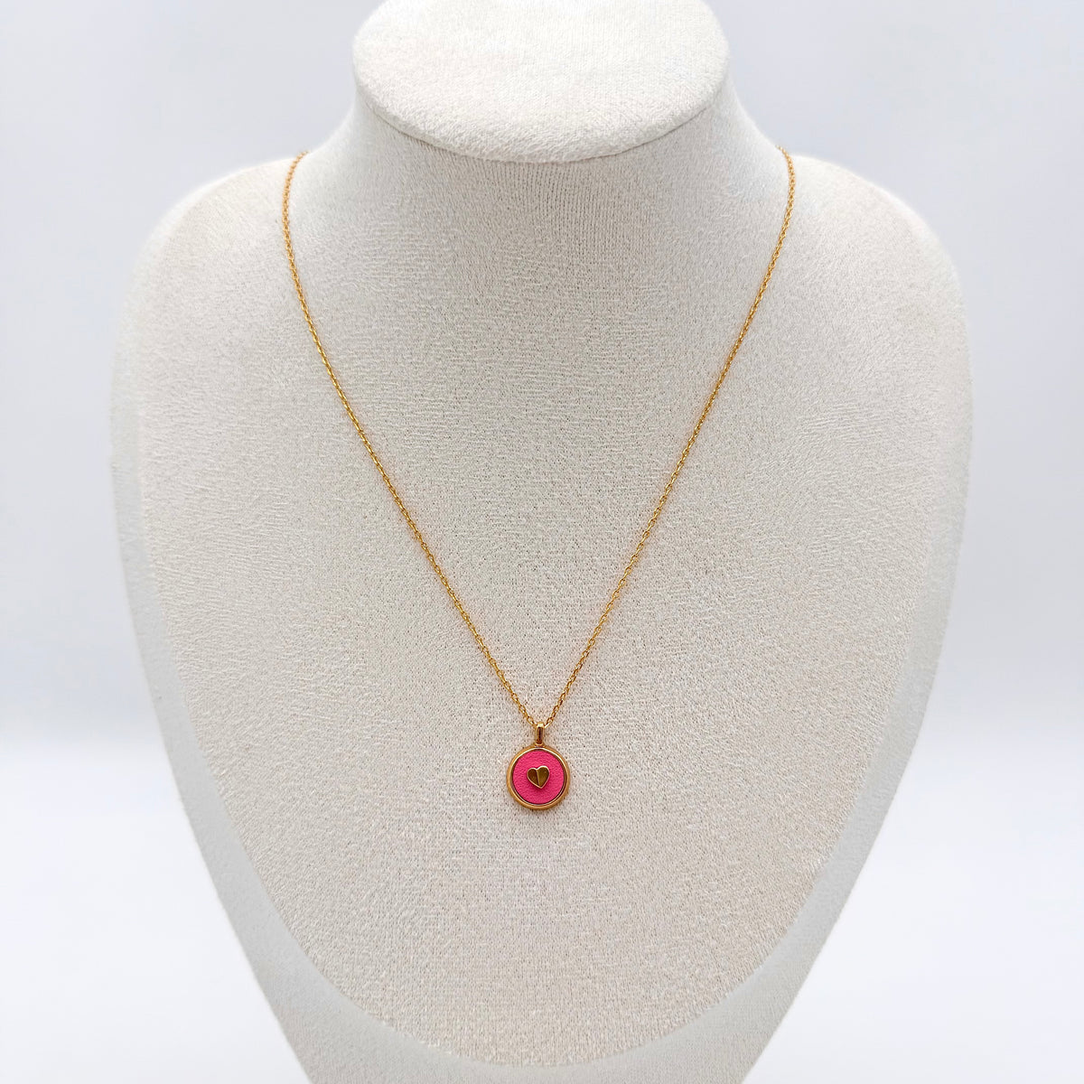 Kate Spade New York Heartful Pendant Necklace Gold/Pink