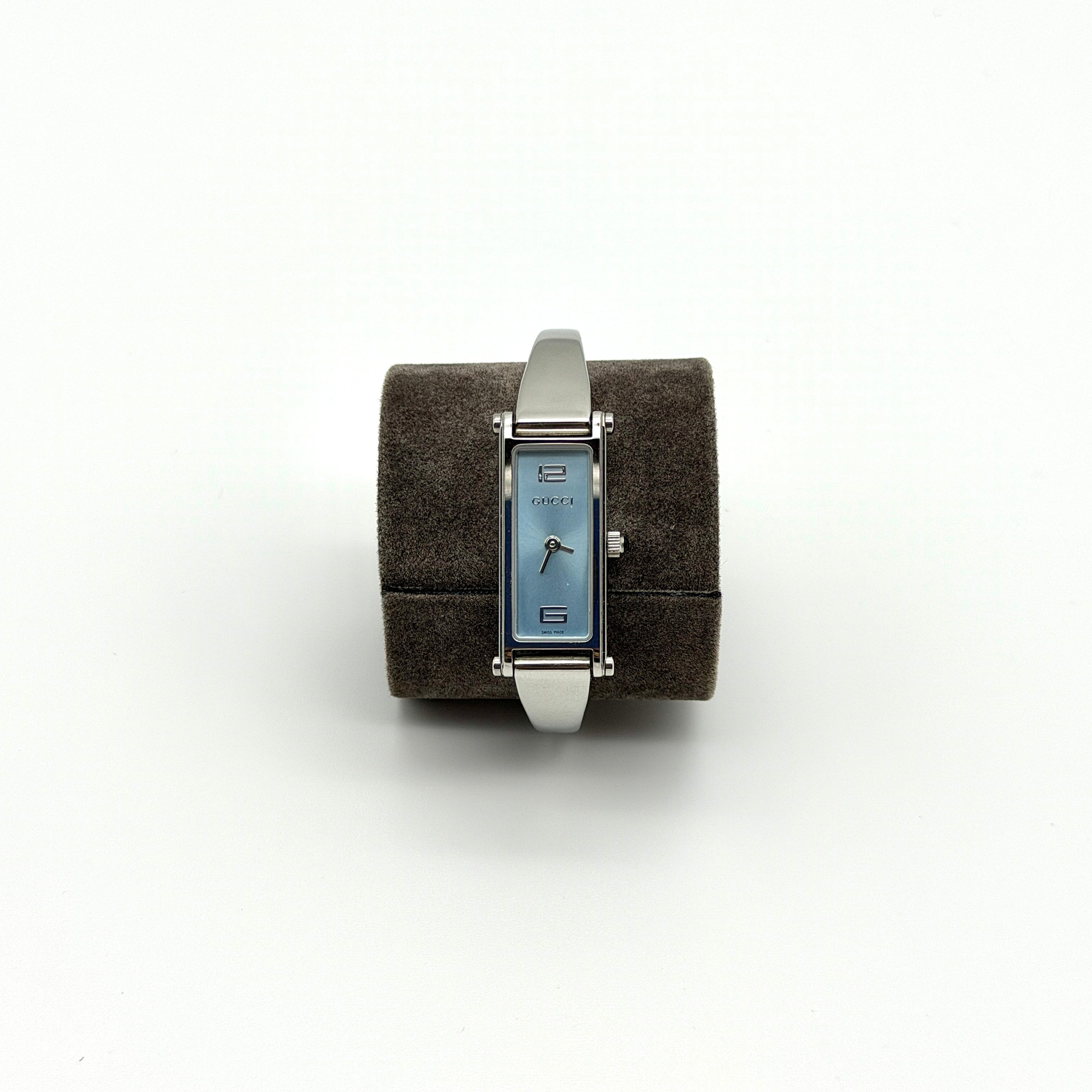 Gucci 1500L Bangle Watch Sky Blue