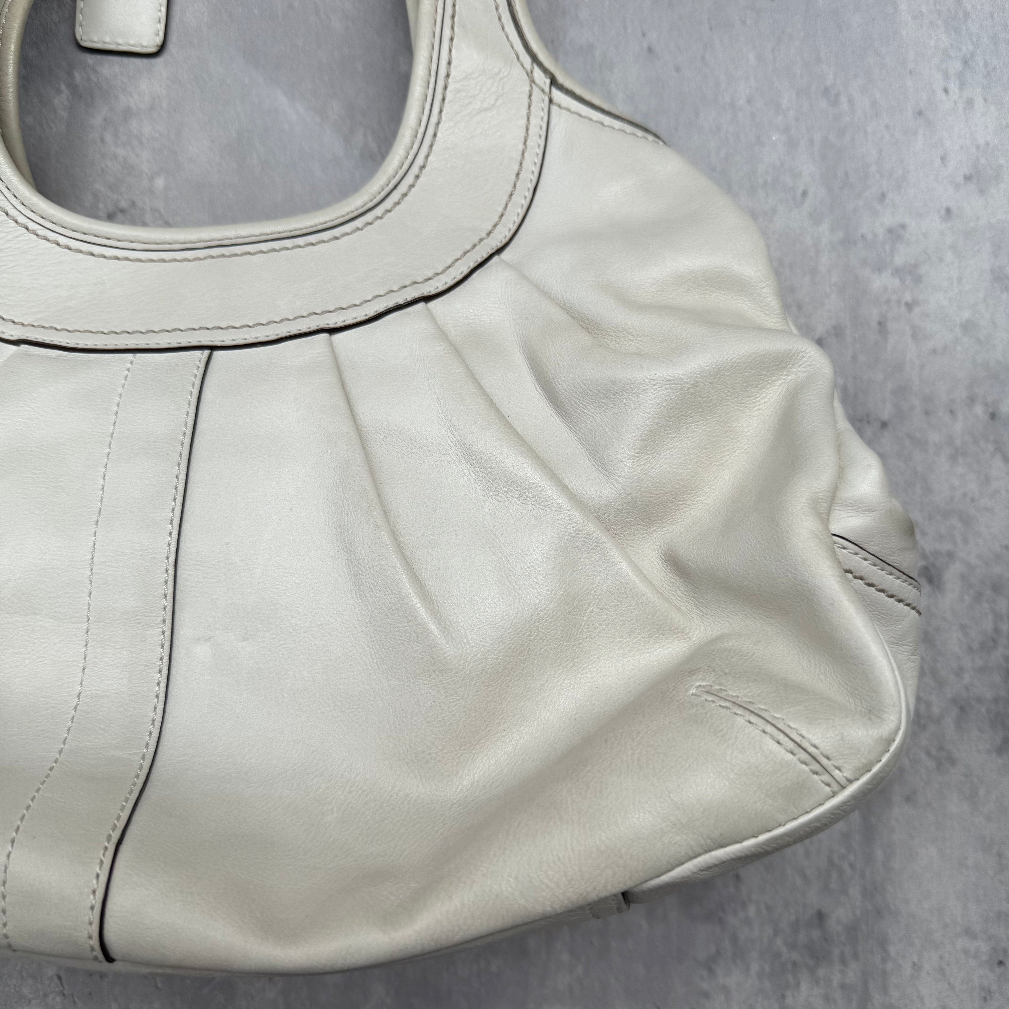 Coach Ergo Kisslock Shoulder Bag White