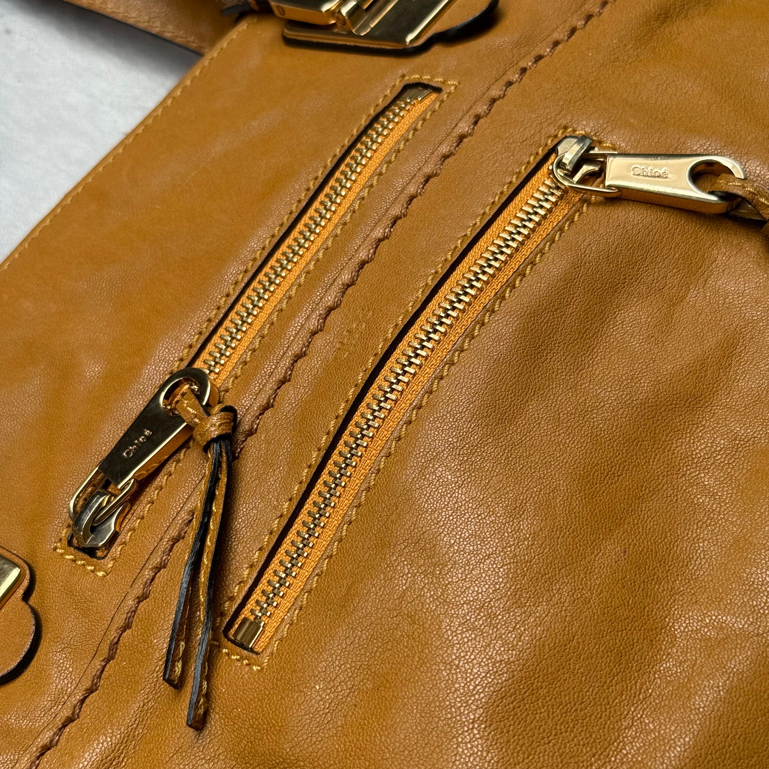 Chloe 2Way Angie Hobo ShoulderBag Brown