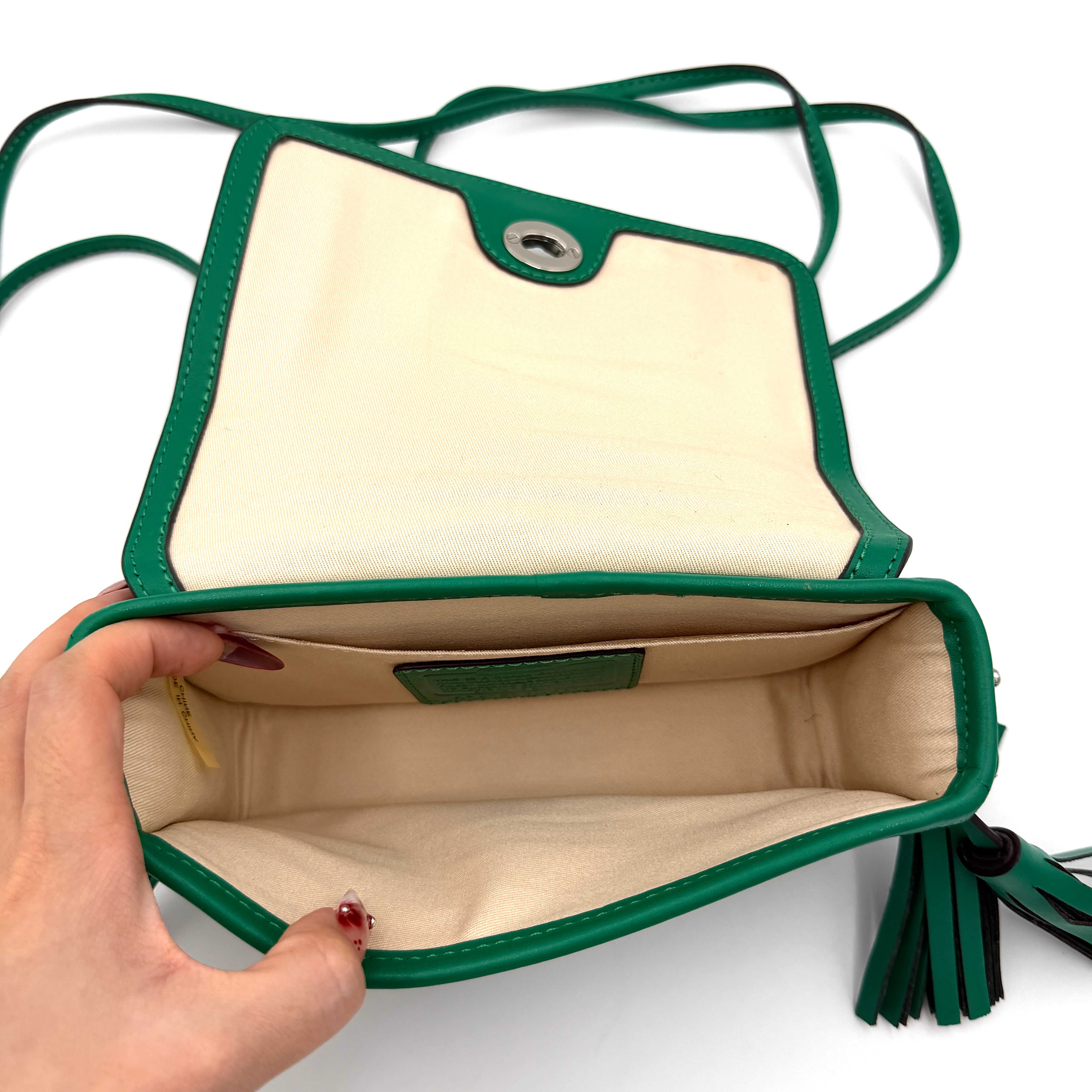 Coach Legacy Penny Crossbody Bag Emerald Green