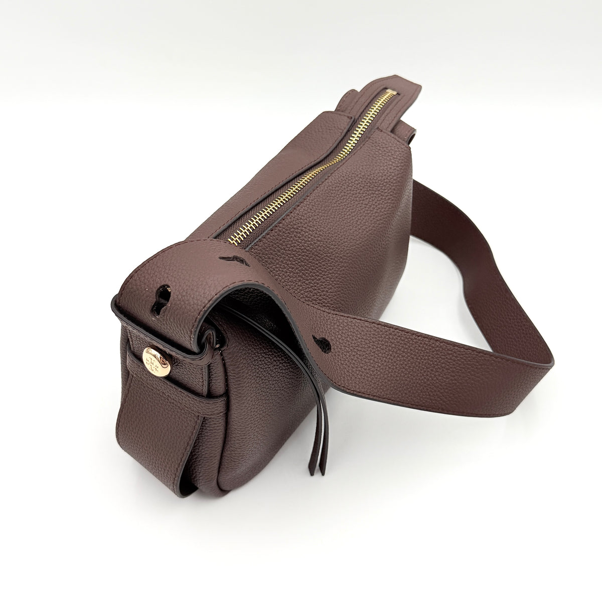 Tory Burch Romy Shoulder Bag Dark Brown