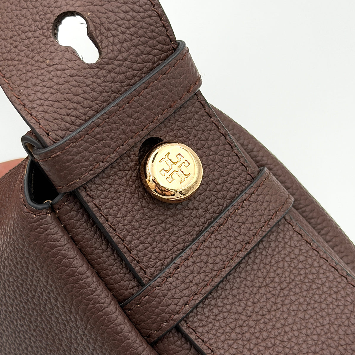 Tory Burch Romy Shoulder Bag Dark Brown