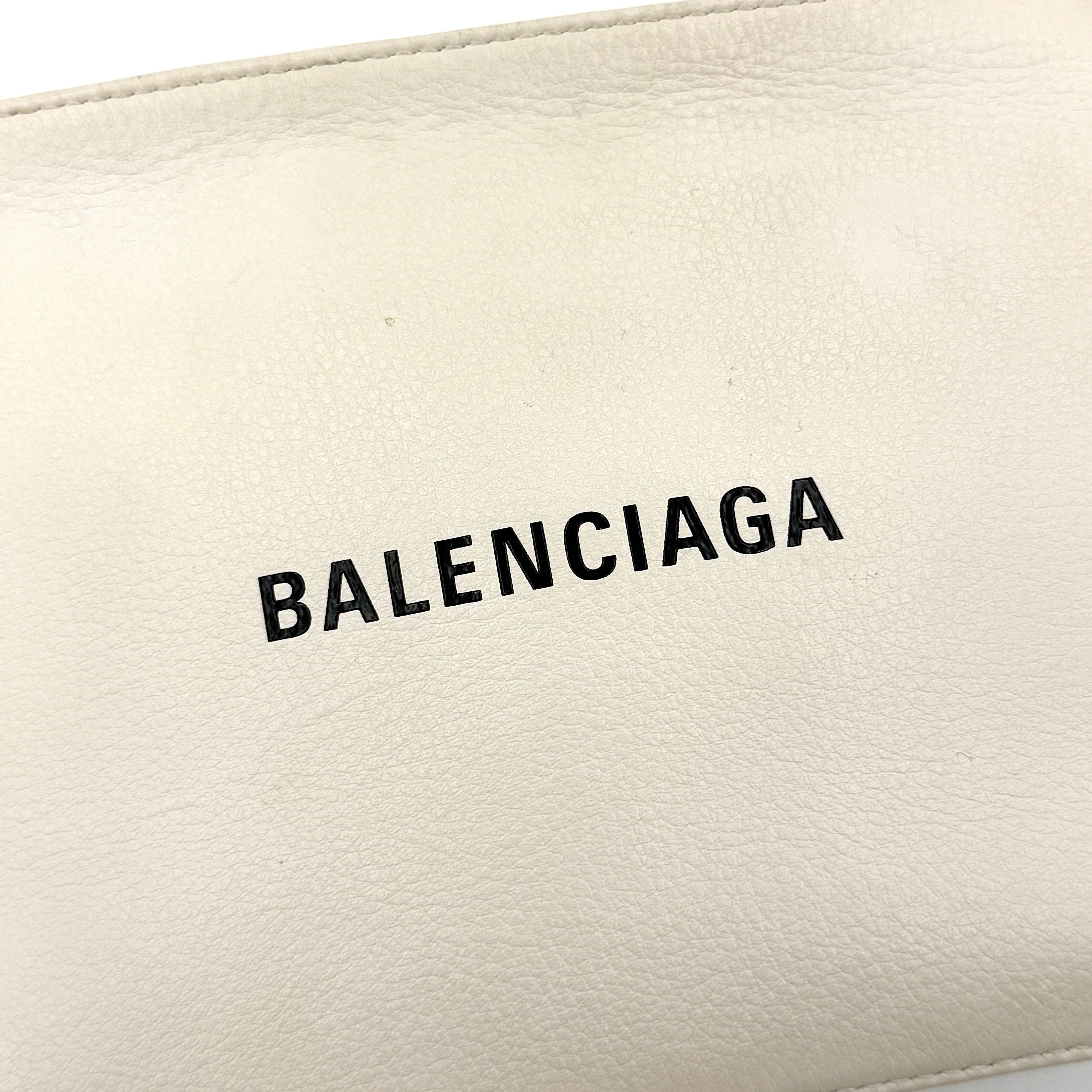 Balenciaga Everyday Camera Crossbody Bag White