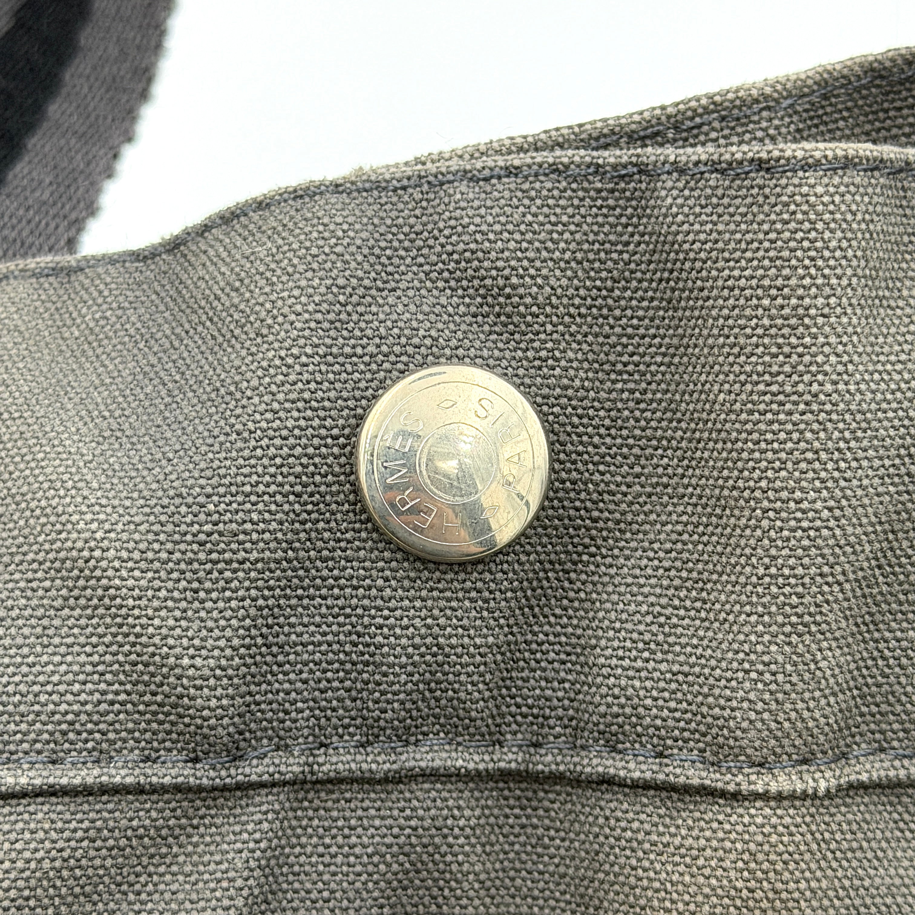 Hermès Fourre Tout MM Tote Bag Black/Grey