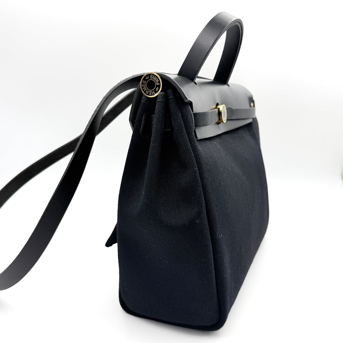 Hermès 2Way Herbag Zip 31 Handbag Black Noir
