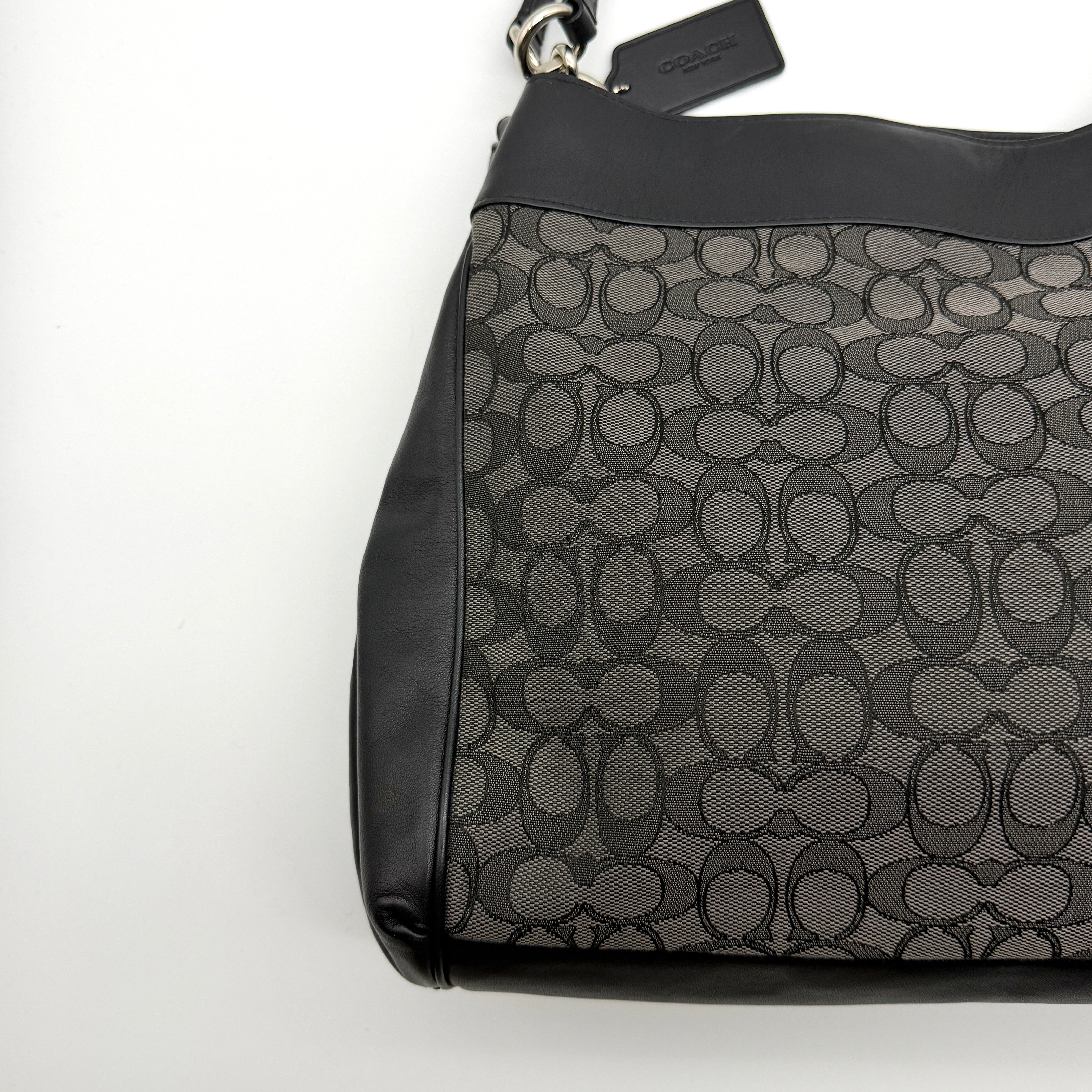 Coach Signature Lexy Shoulder Bag Black