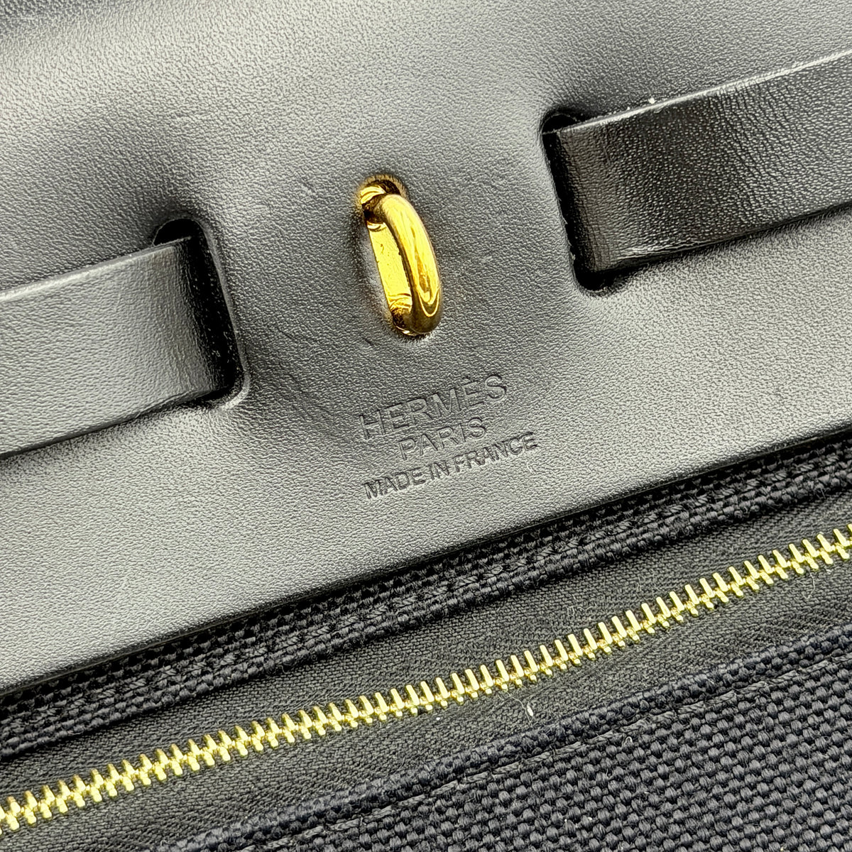 Hermès 2Way Herbag Zip 31 Handbag Black Noir