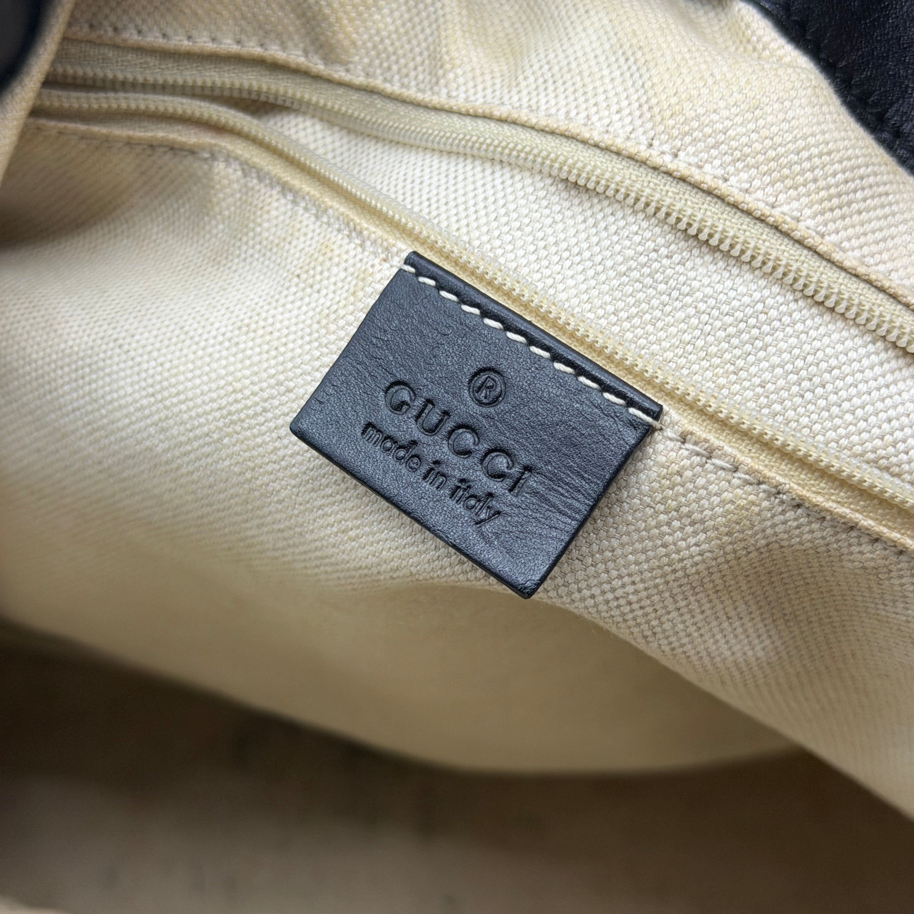 Gucci GG Monogram Shoulder Bag Black