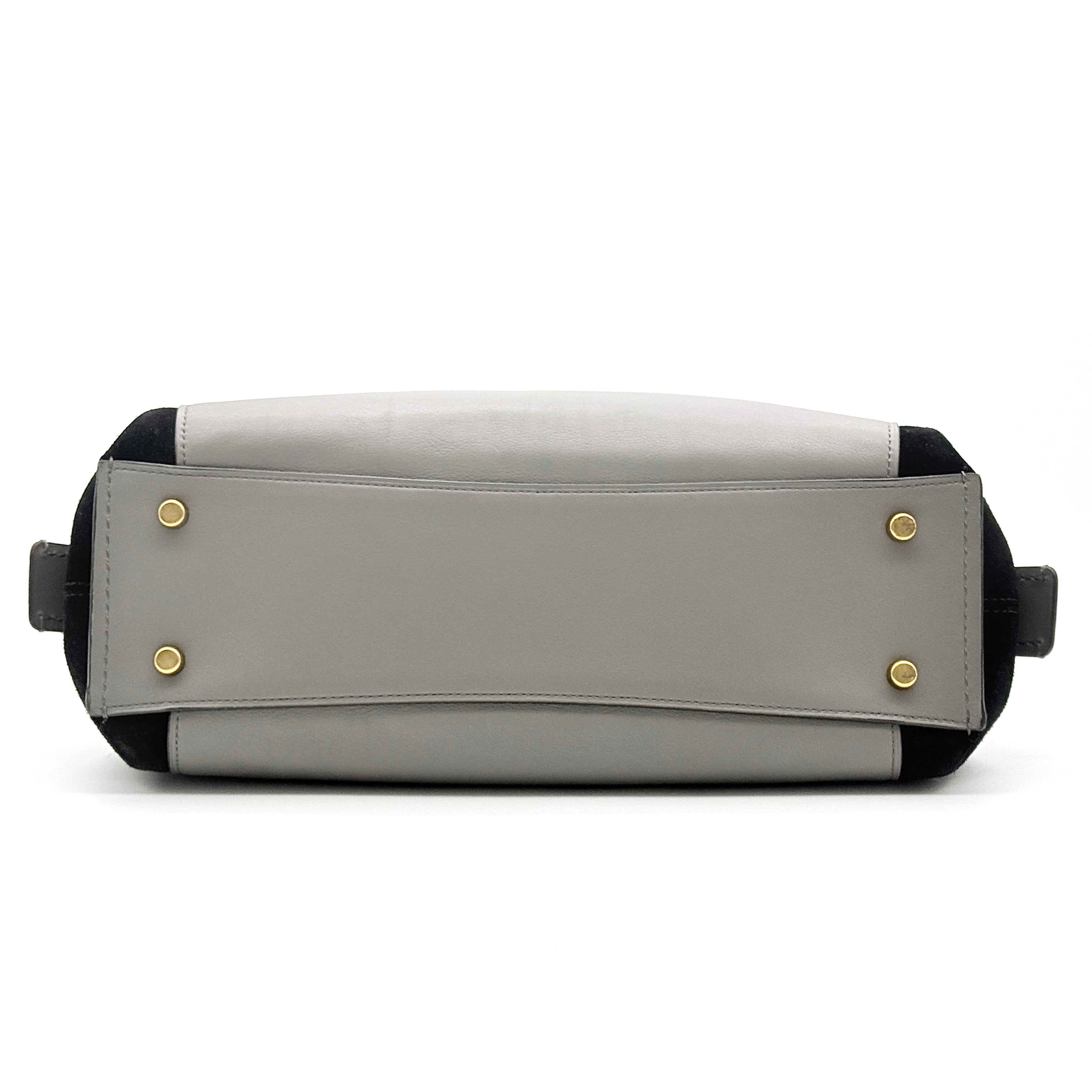Coach Dalton 31 Snakeskin Colorblock Hobo Shoulder Bag Grey/Black