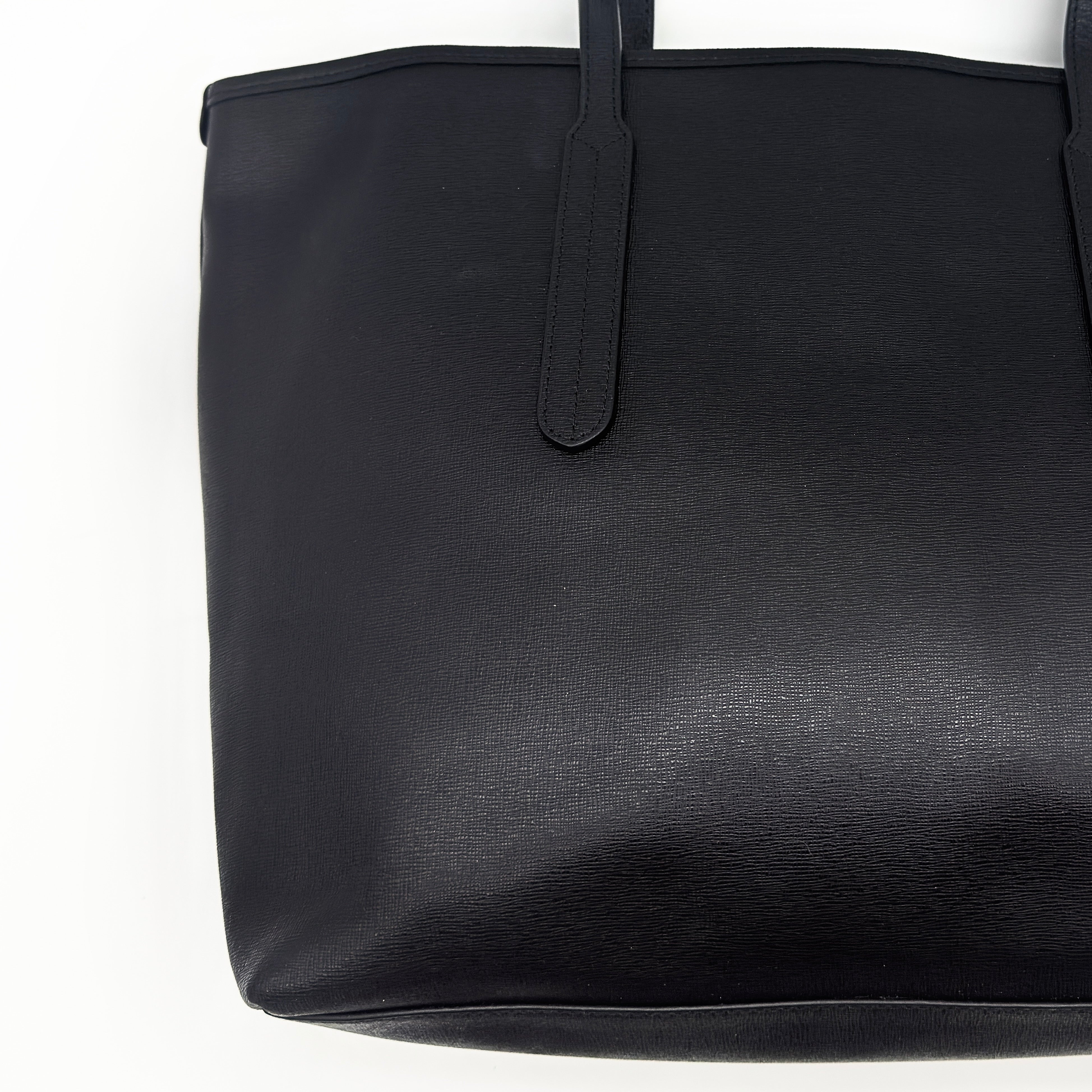 Furla Ariana Leather Tote Bag Black
