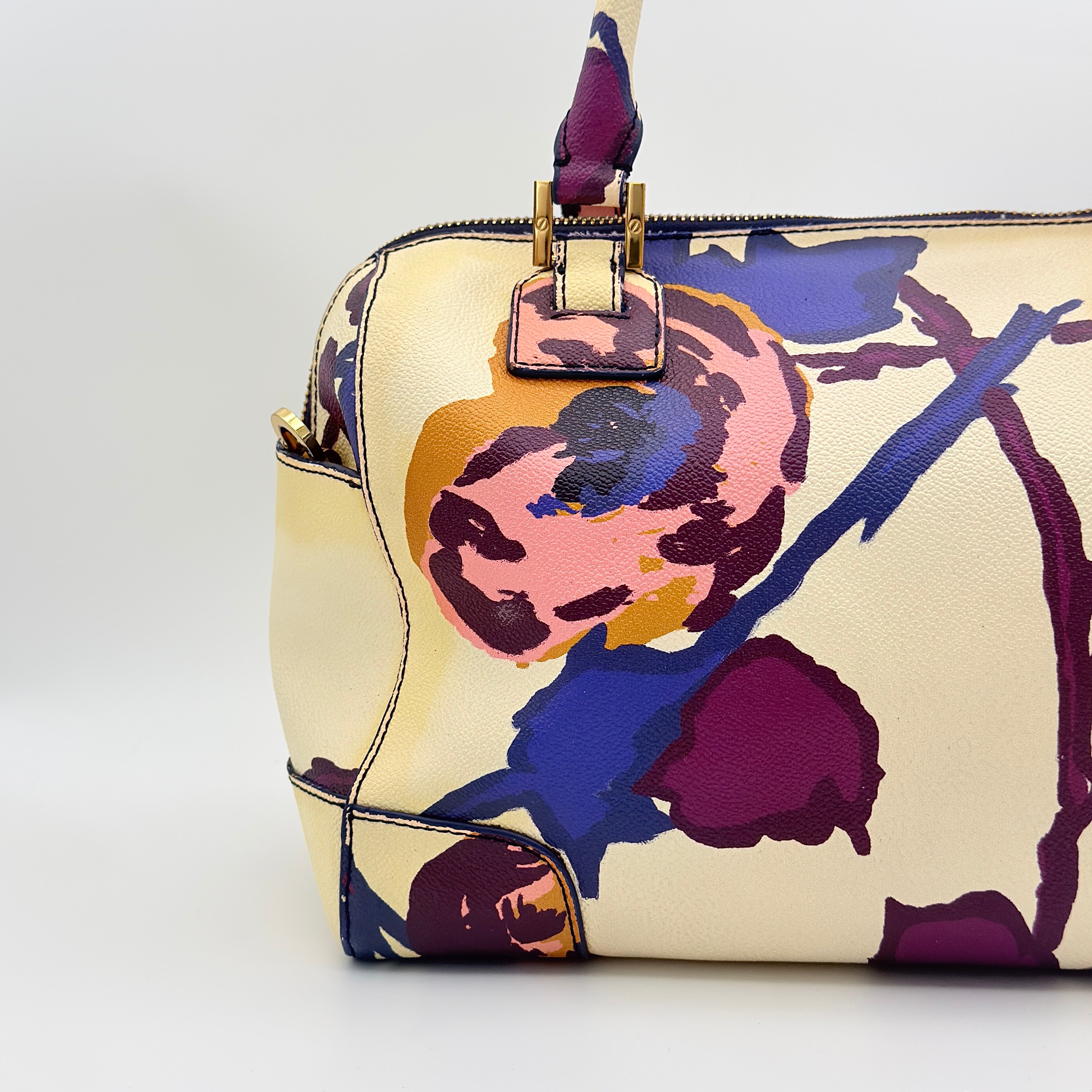 Tory Burch 2Way Robinson Middy Satchel Handbag Multi