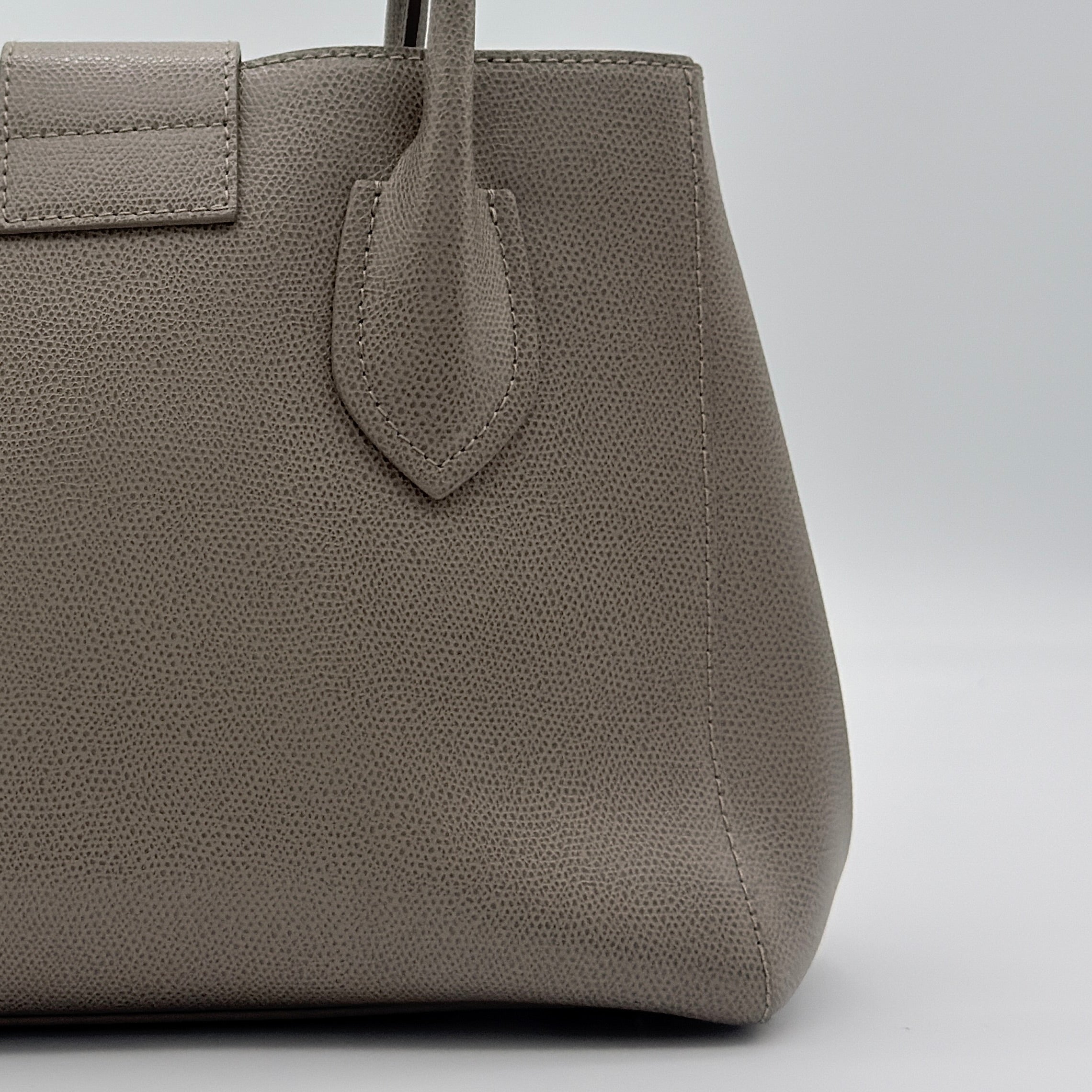 Furla 2Way Metropolis Leather Handbag Grey
