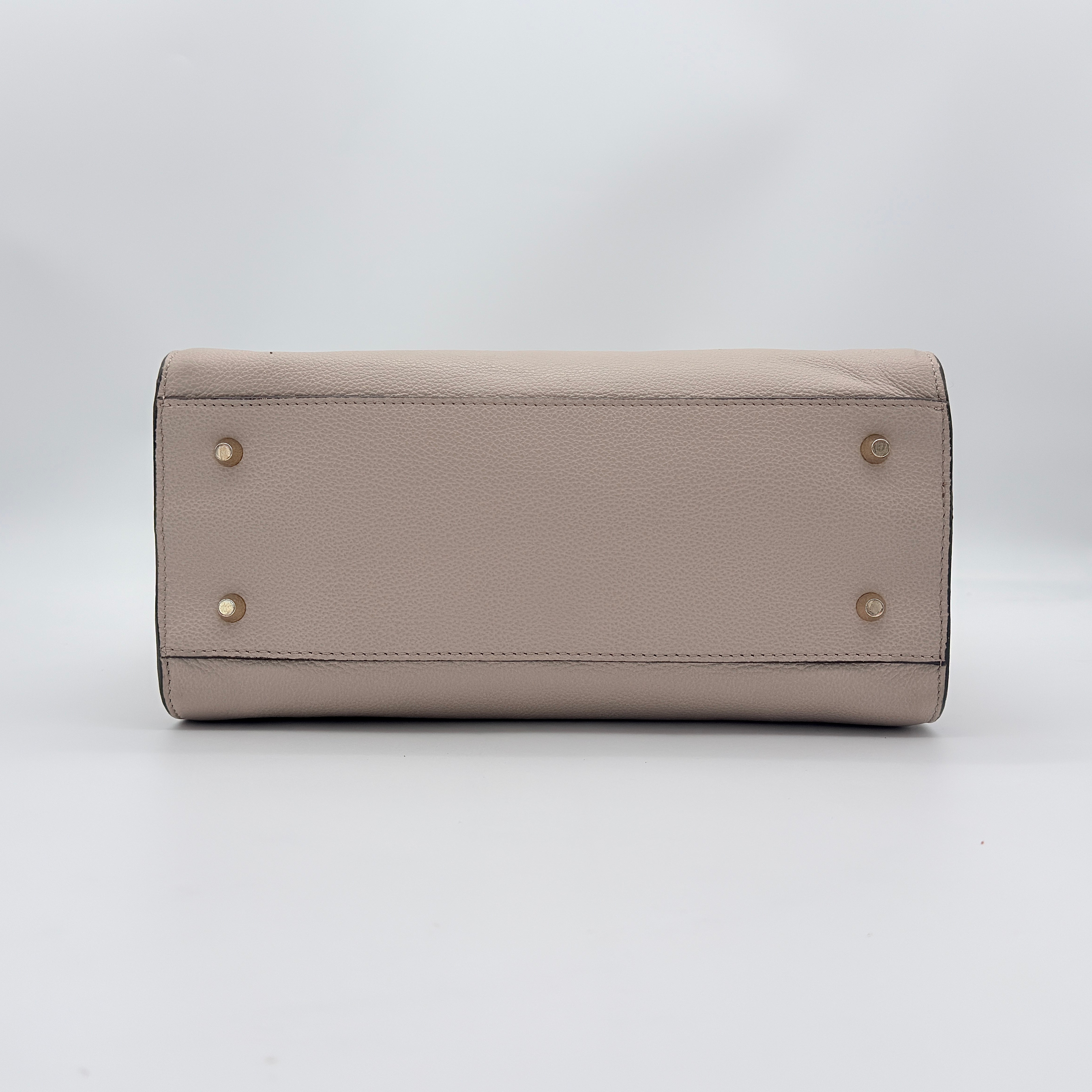 Furla 2Way Pin Leather Handbag Beige