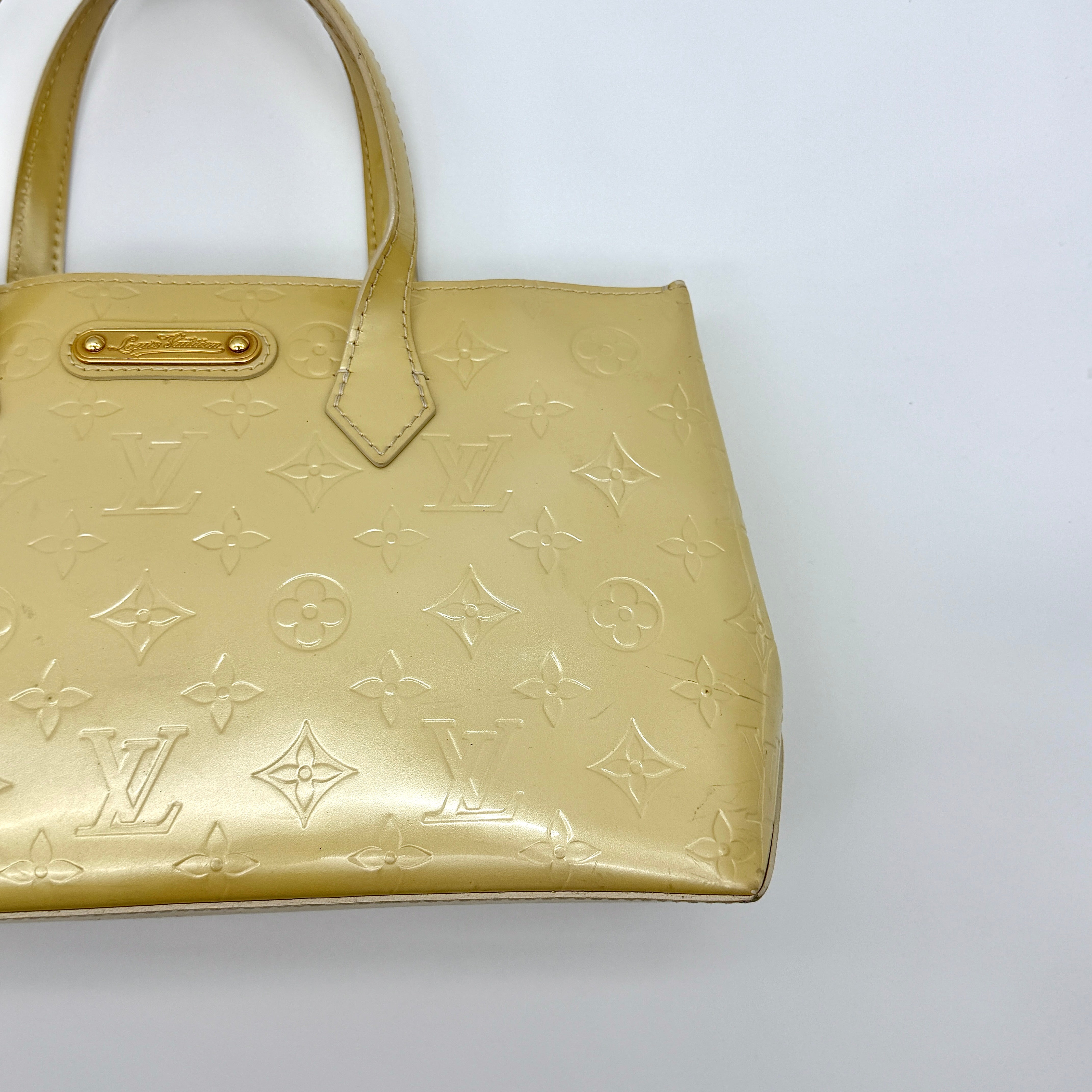 Louis Vuitton Monogram PM Wilshire Vernis Beige