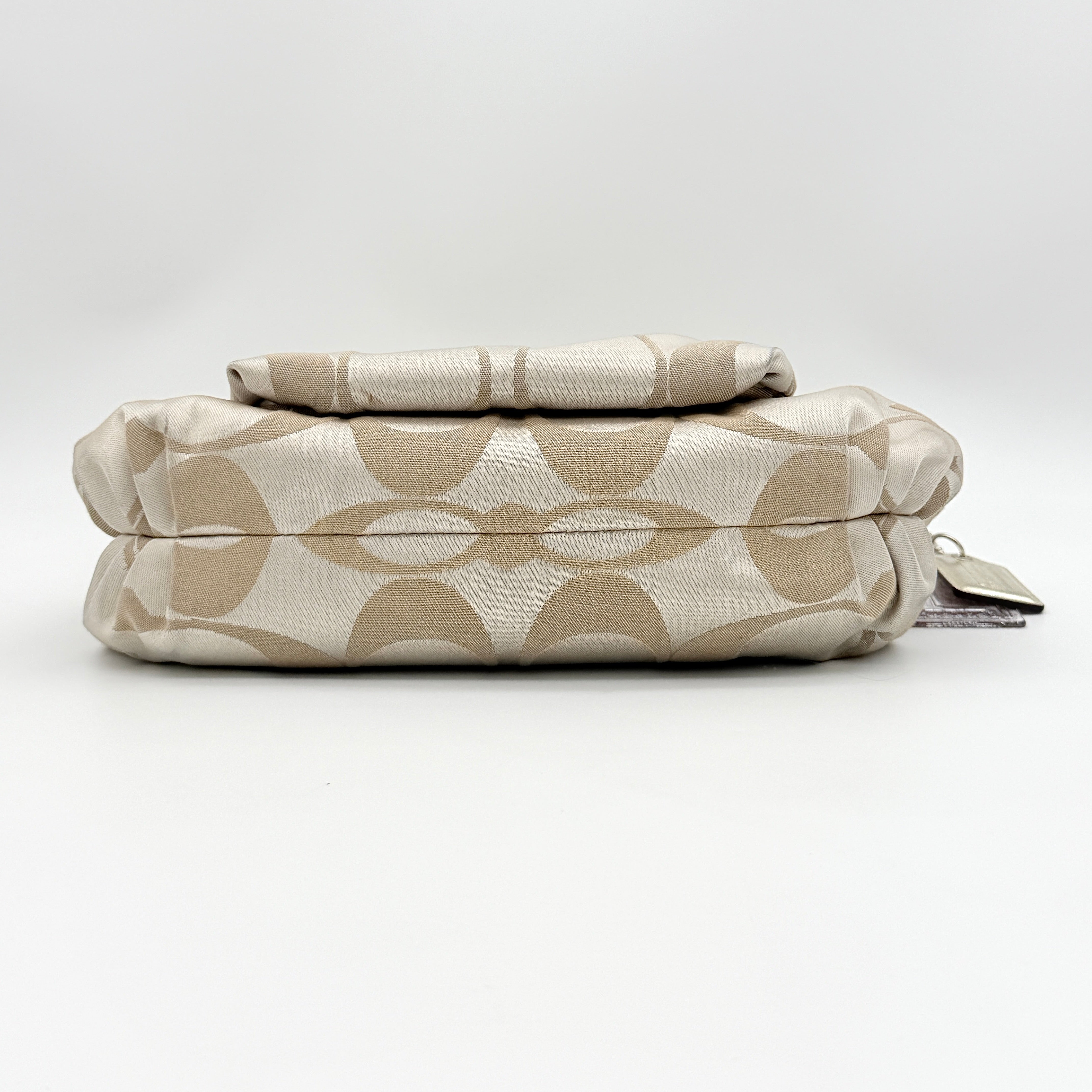 Coach 2Way Signature Poppy Shoulder Bag Cream/Gold