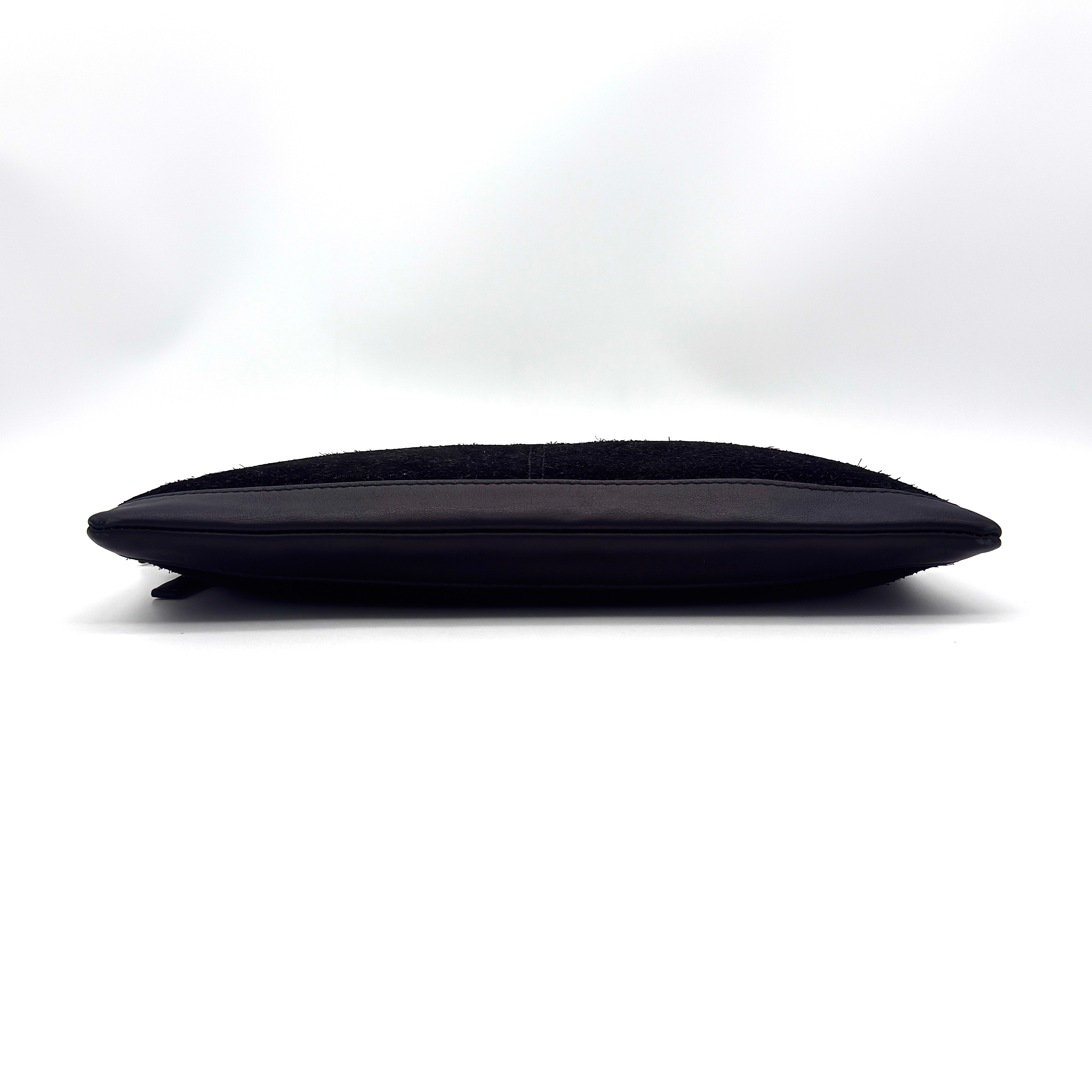 Balenciaga City Clip Clutch Bag Black