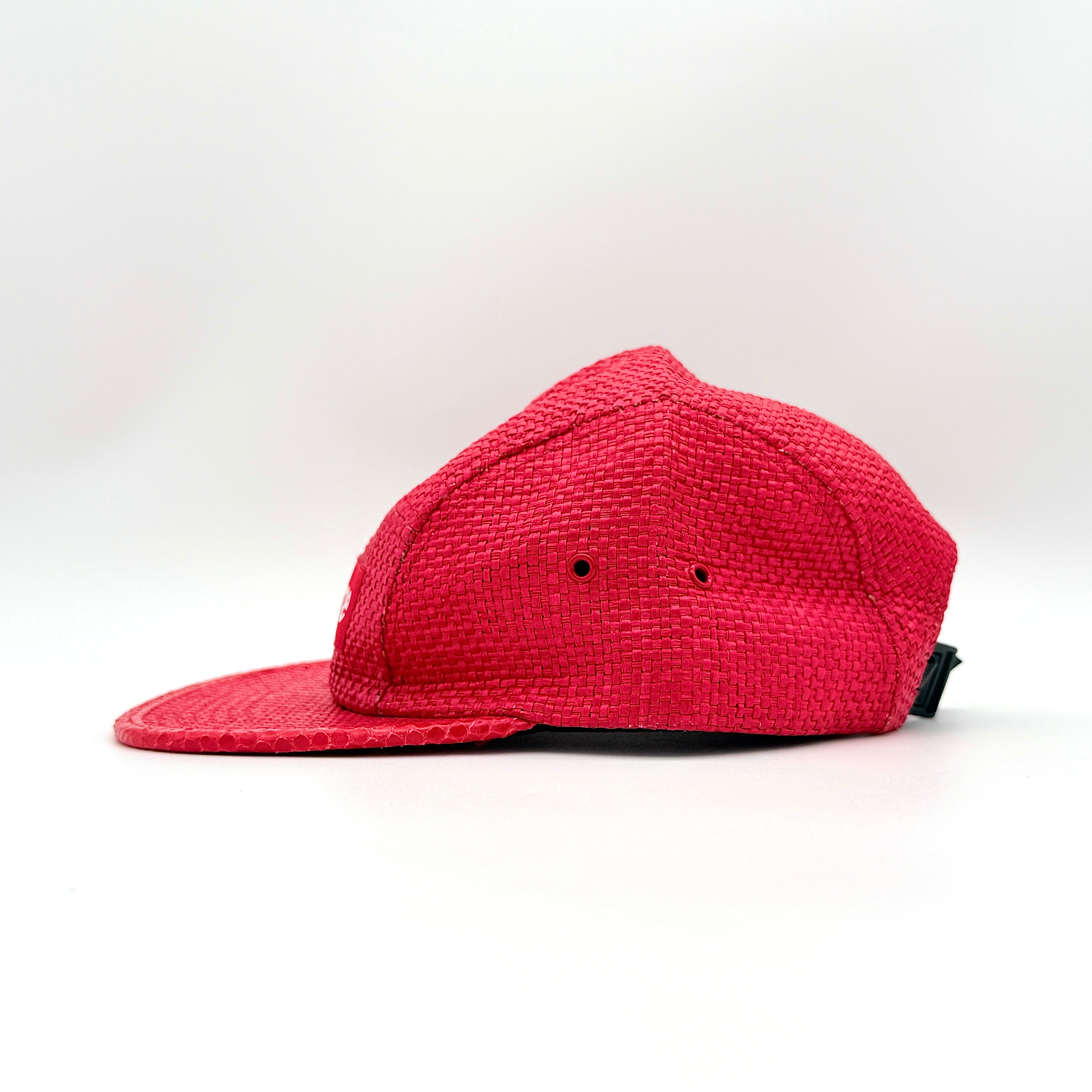 Supreme Raffia Camp Cap Red