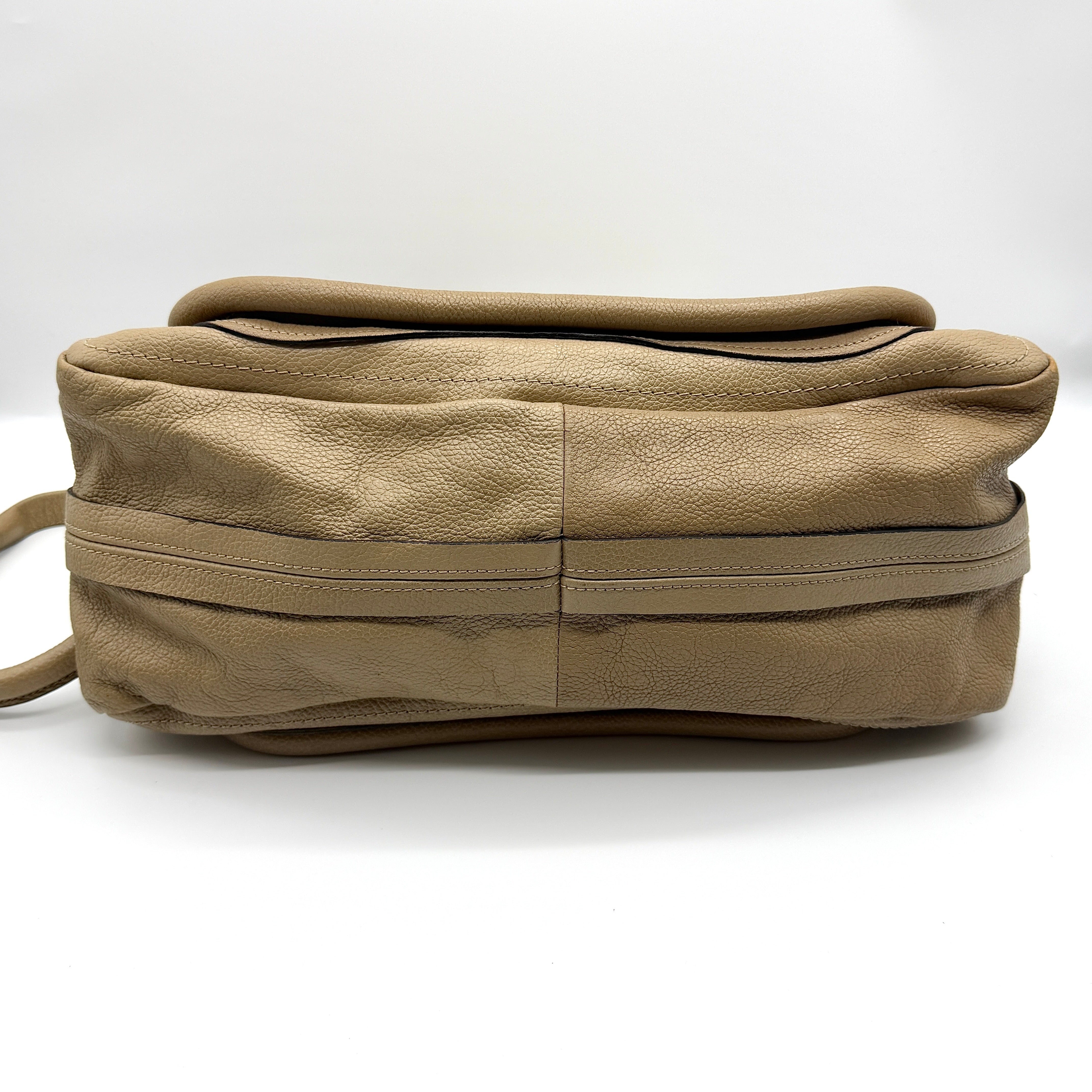 Chloe 2Way Paraty Shoulder Bag Beige