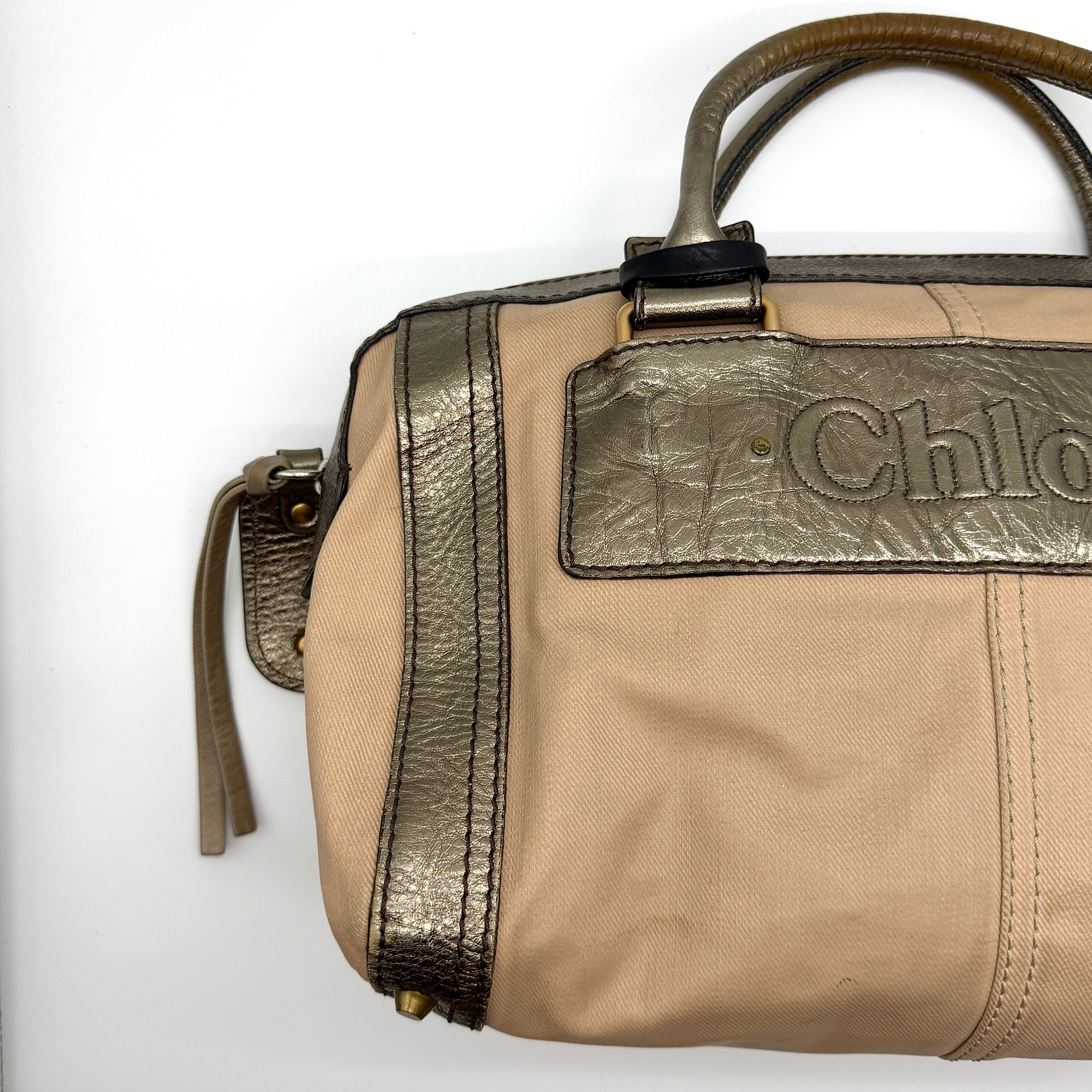 Chloe Harley Shoulder Bag Beige/Brown