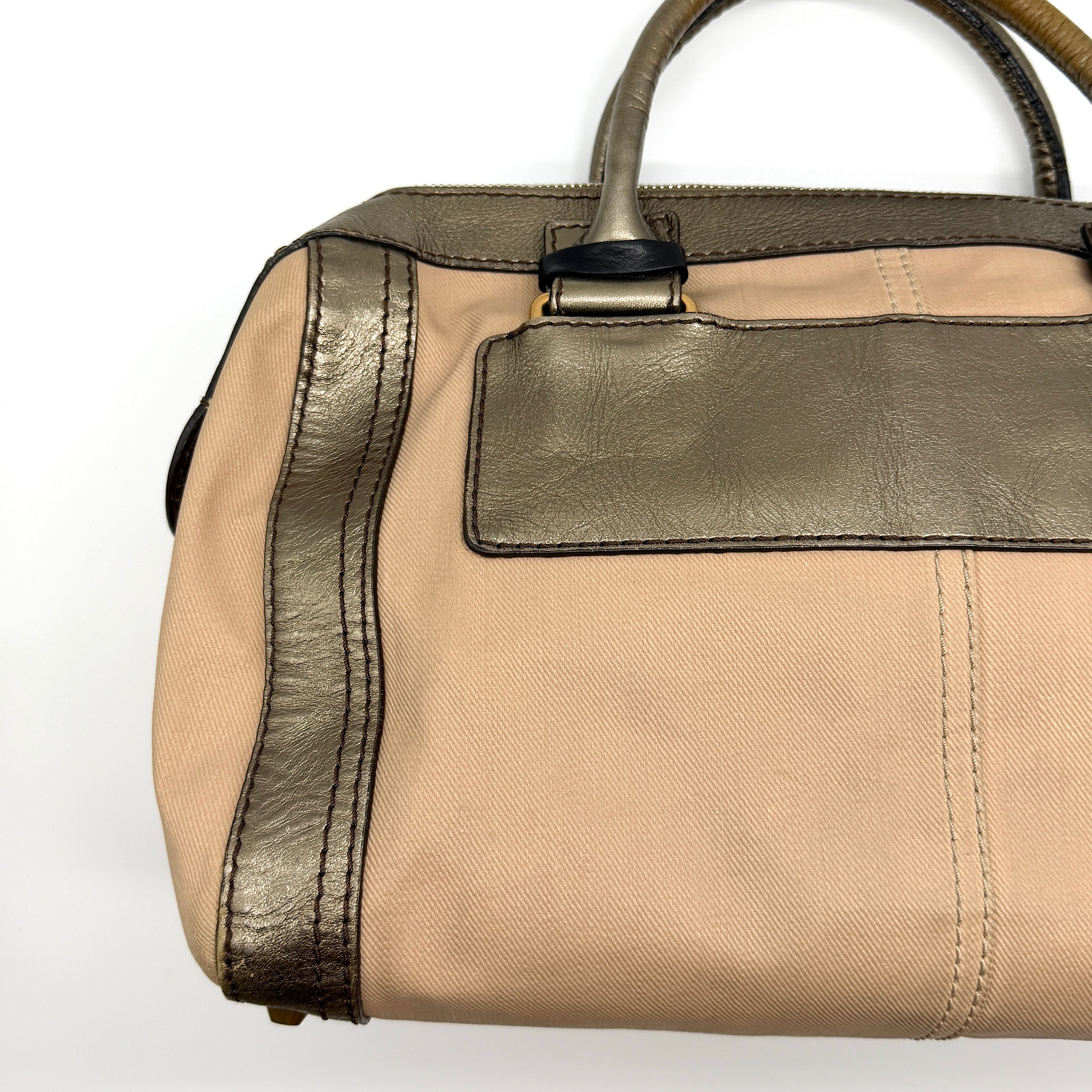 Chloe Harley Shoulder Bag Beige/Brown