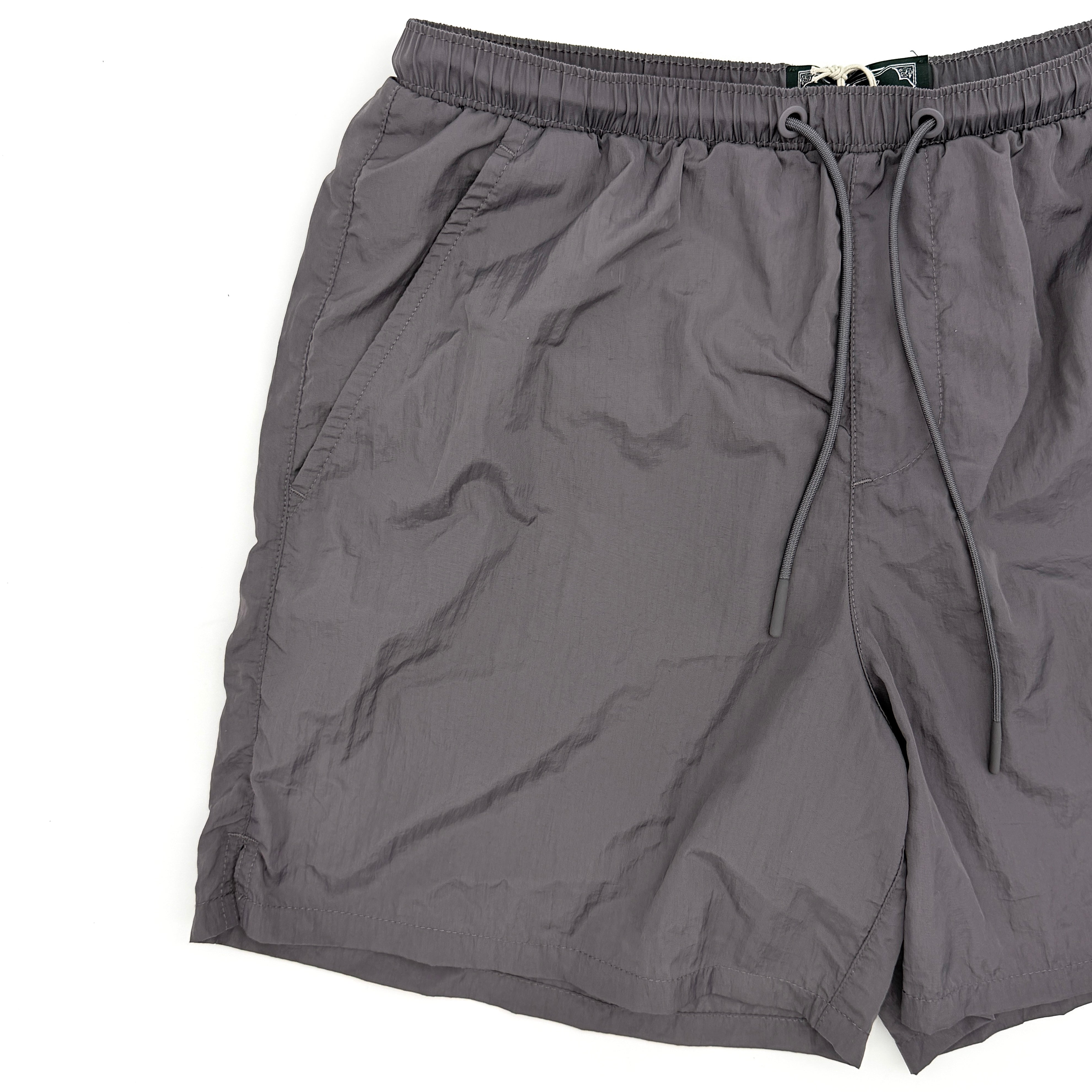 (S) Kith Collins Nylon Active Shorts Grey
