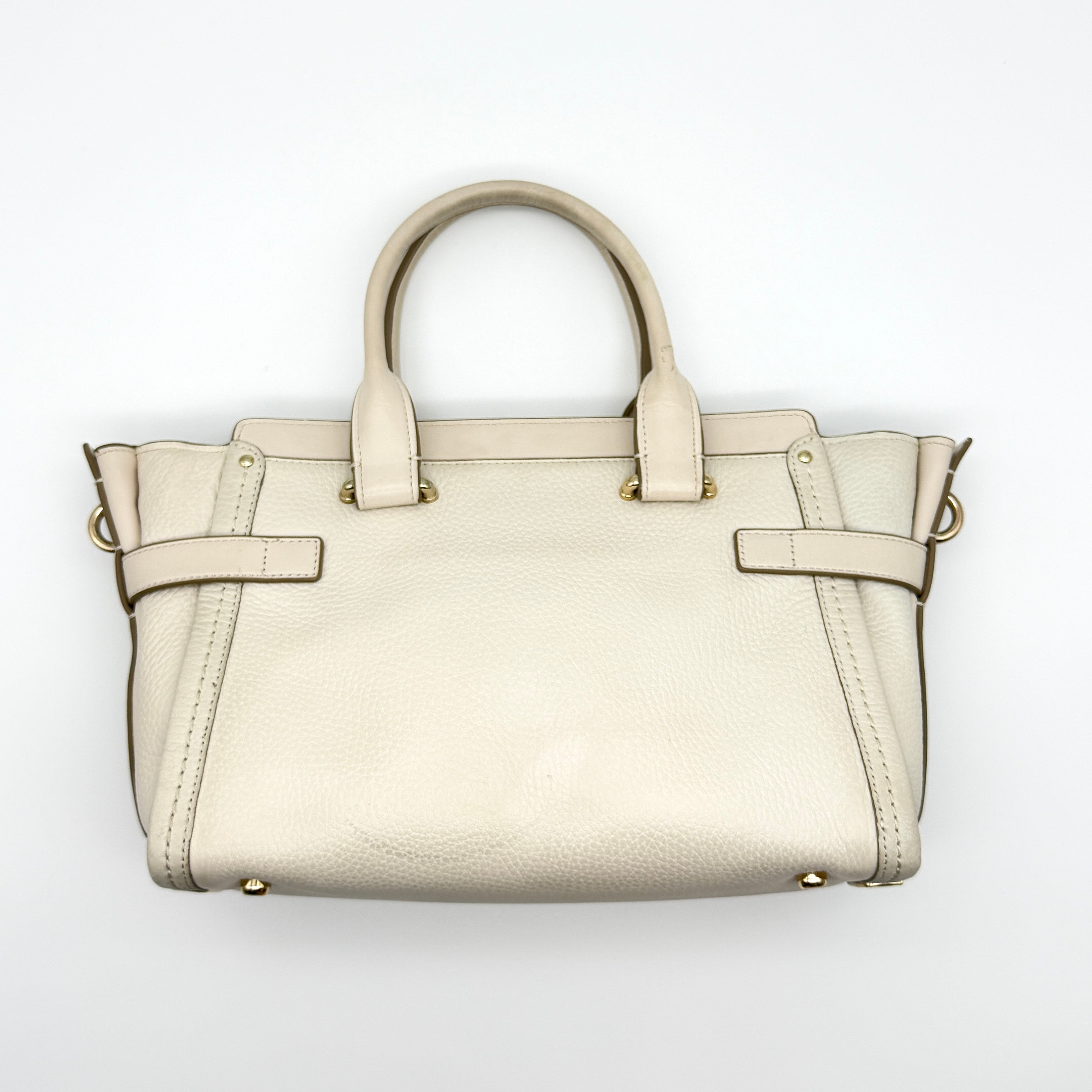Coach 2Way Swagger Carryall Handbag White