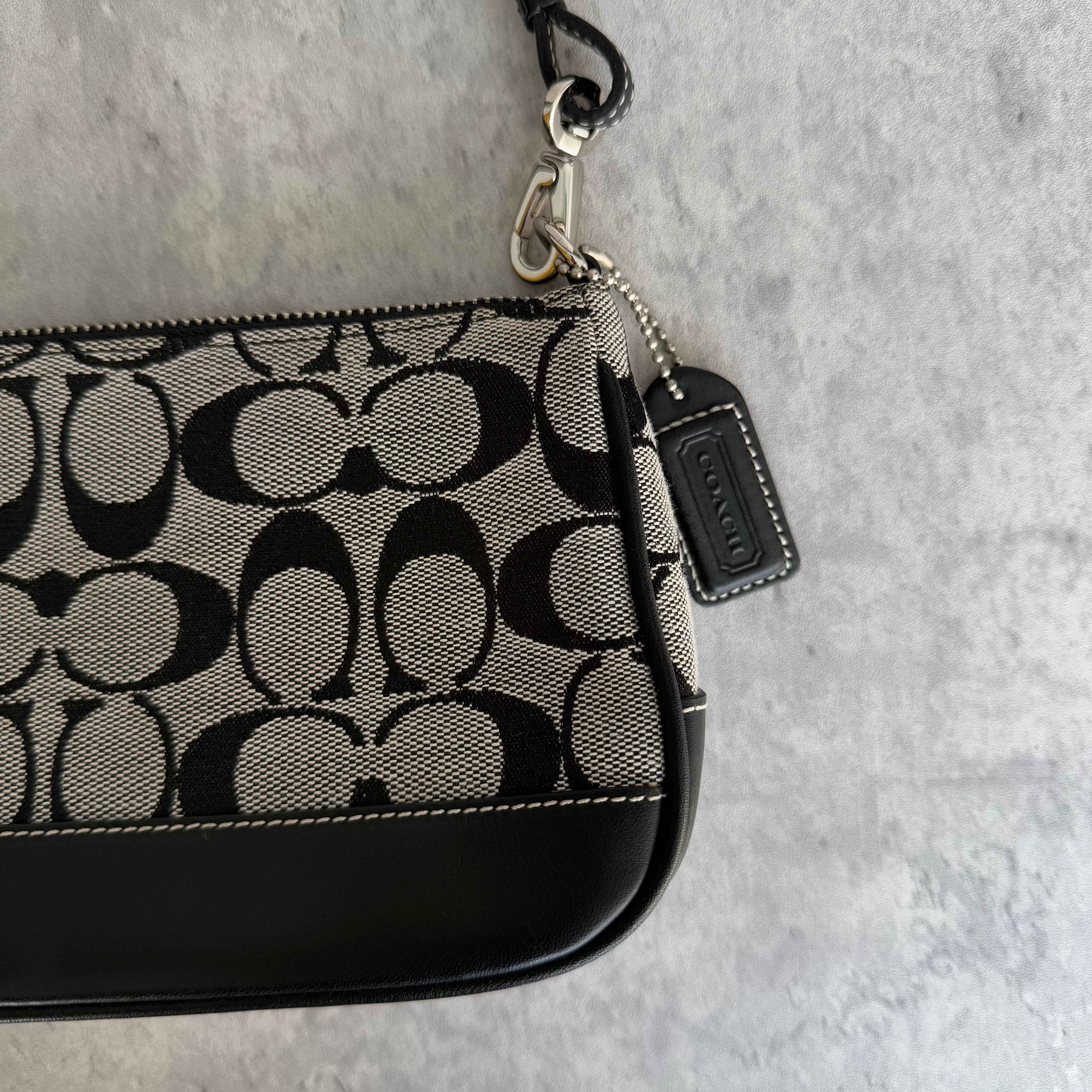Coach Y2K Demi Shoulder Bag Grey/Black