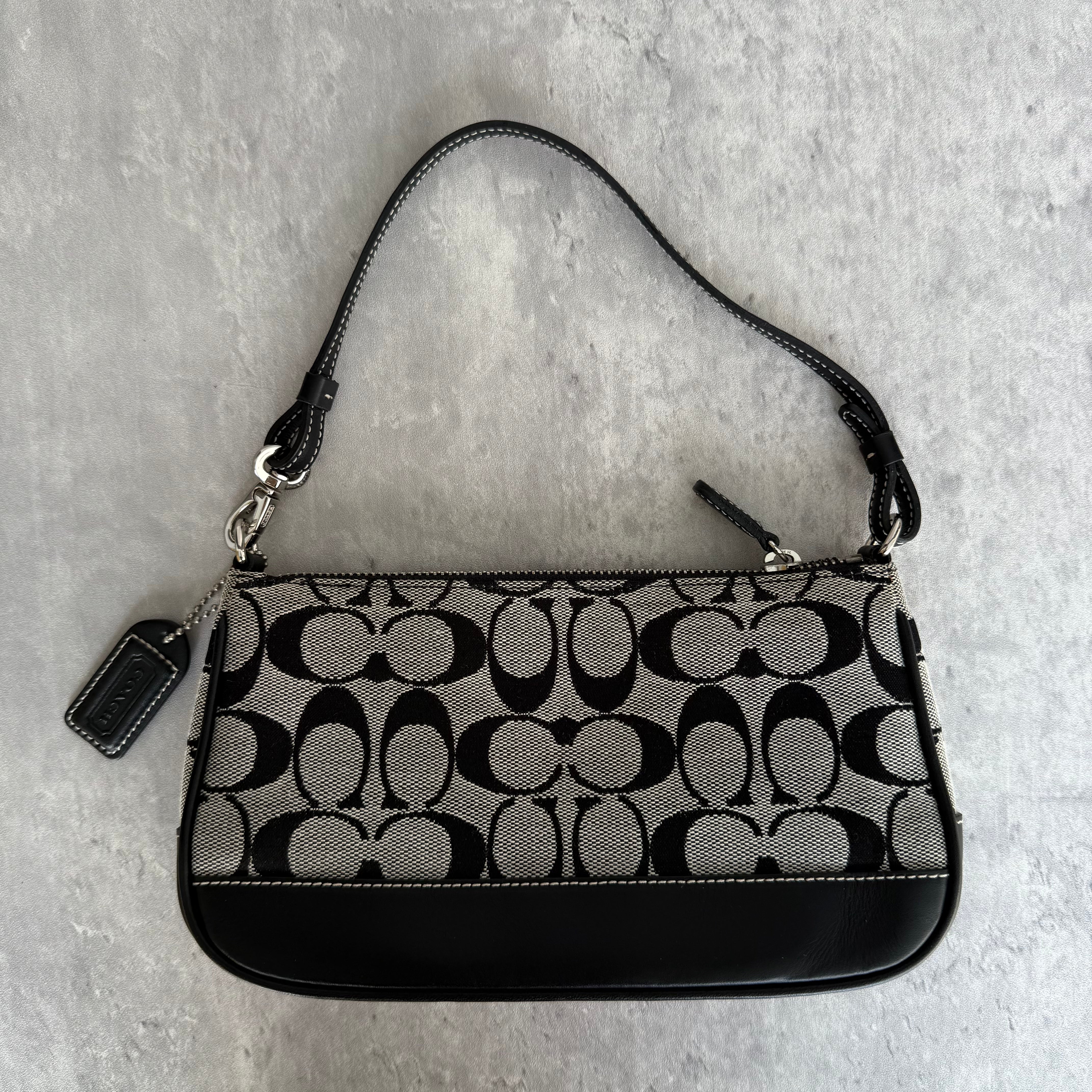 Coach Y2K Demi Shoulder Bag Grey/Black