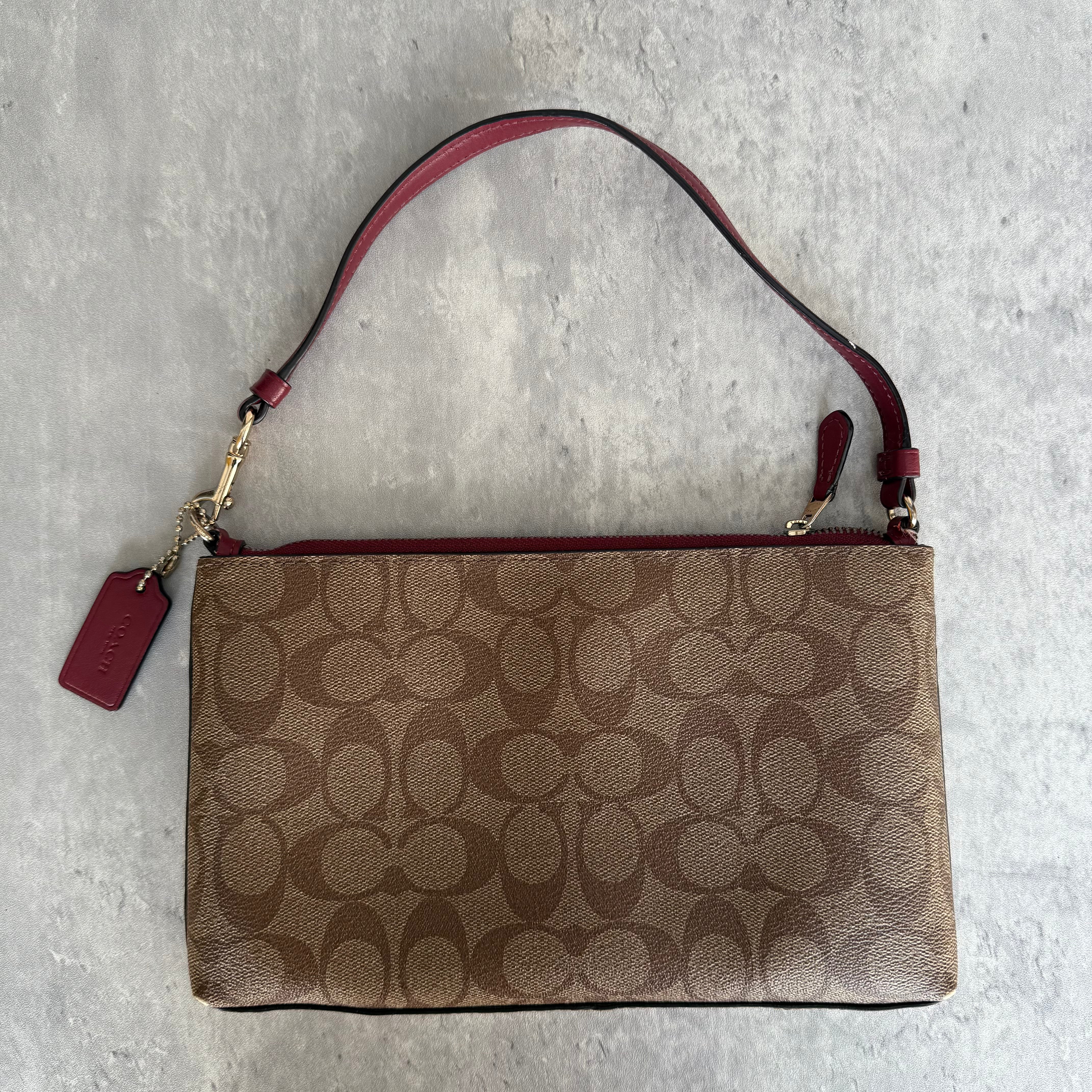 Coach Signature Canvas Graffiti Shoulder Bag