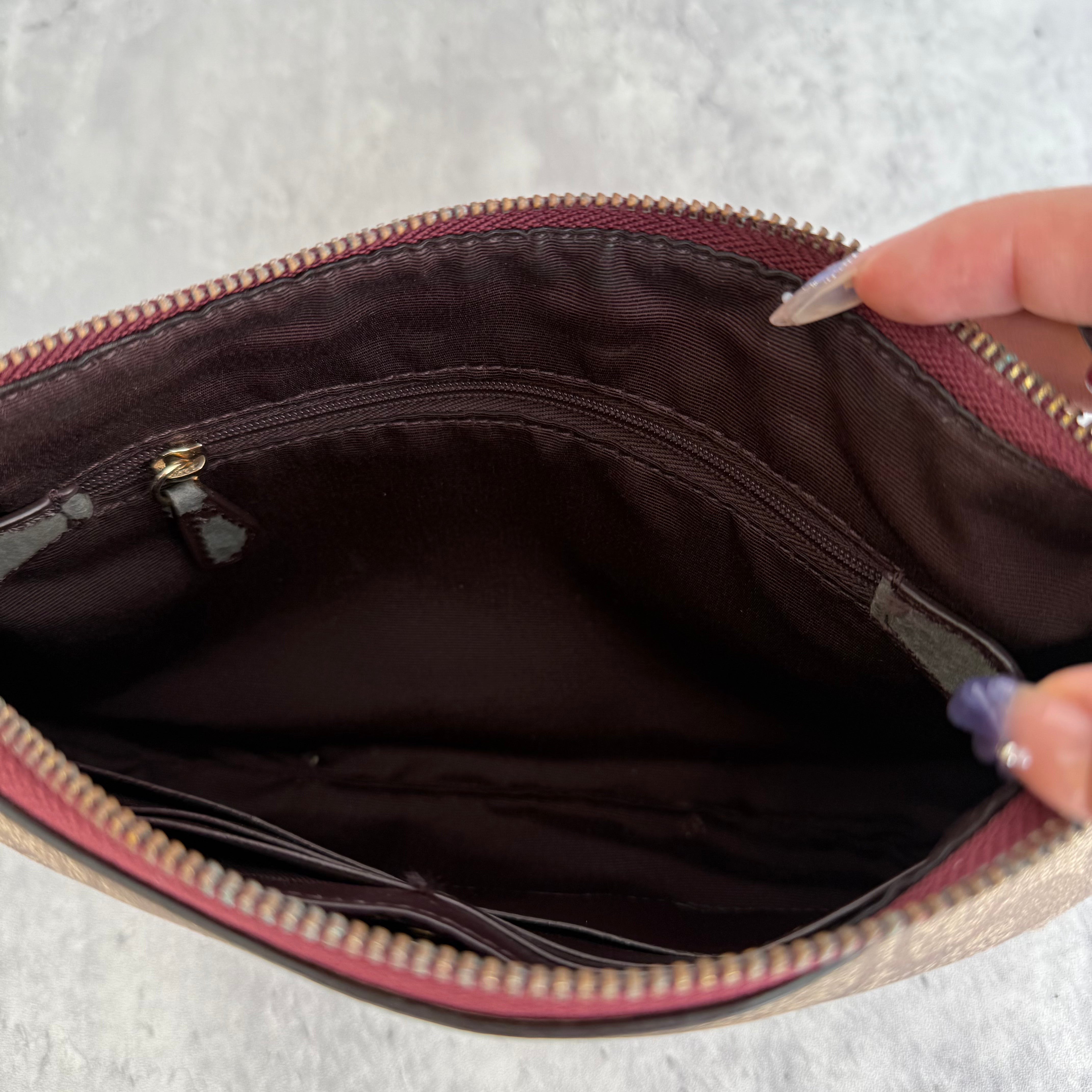 Coach Signature Canvas Graffiti Shoulder Bag