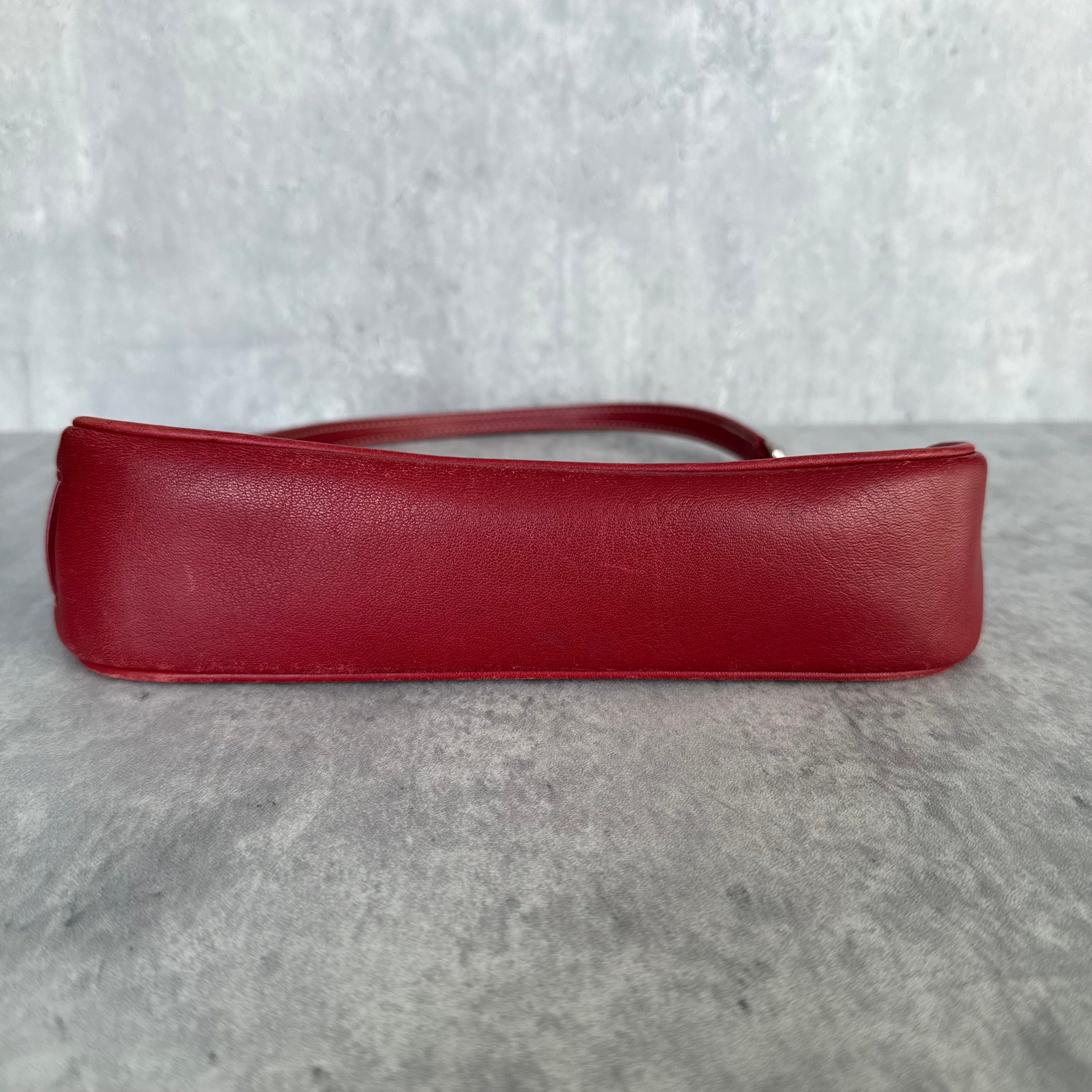Coach Y2K Demi Leather Shoulder Bag Red
