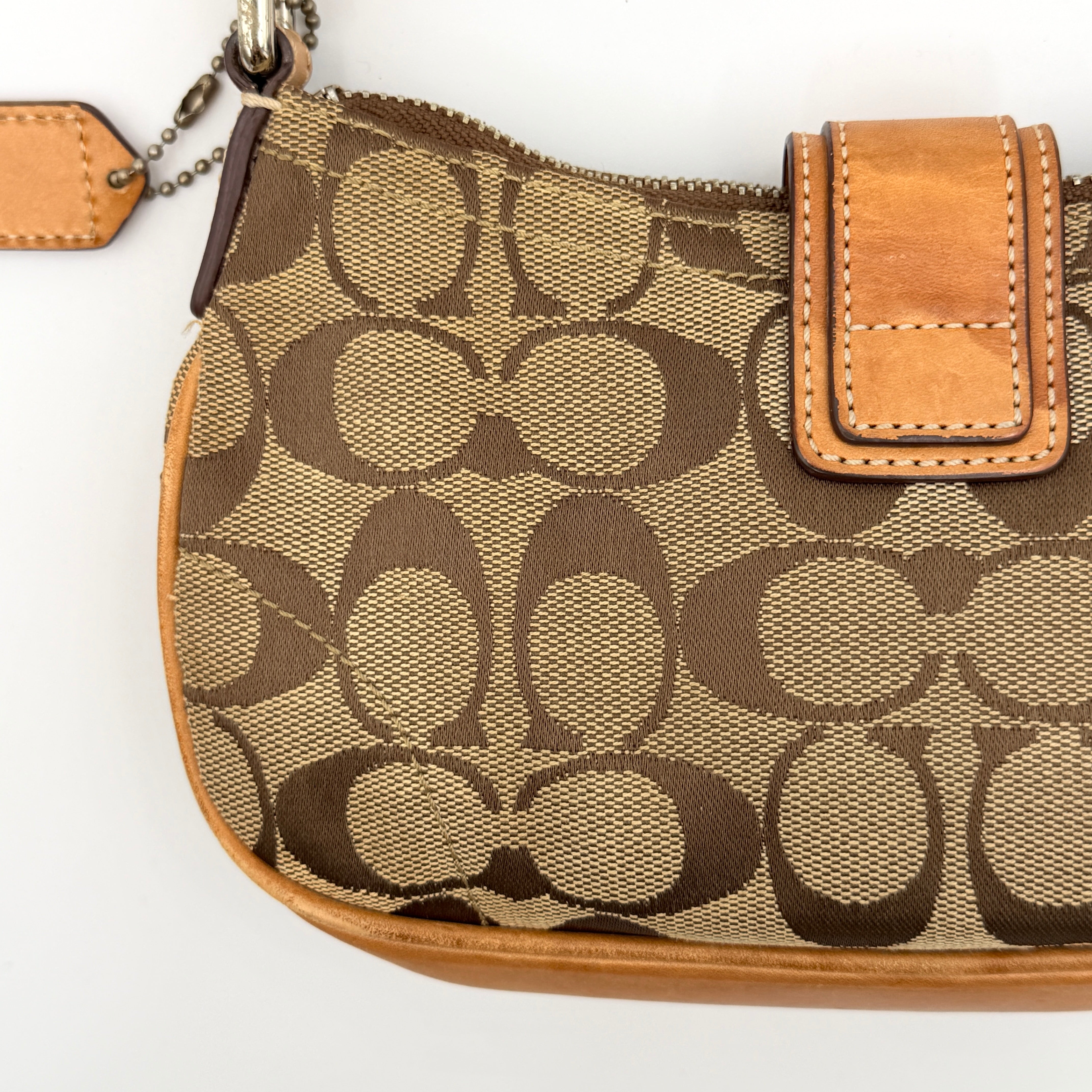 Coach Y2K Demi Soho Shoulder Bag Beige/Tan