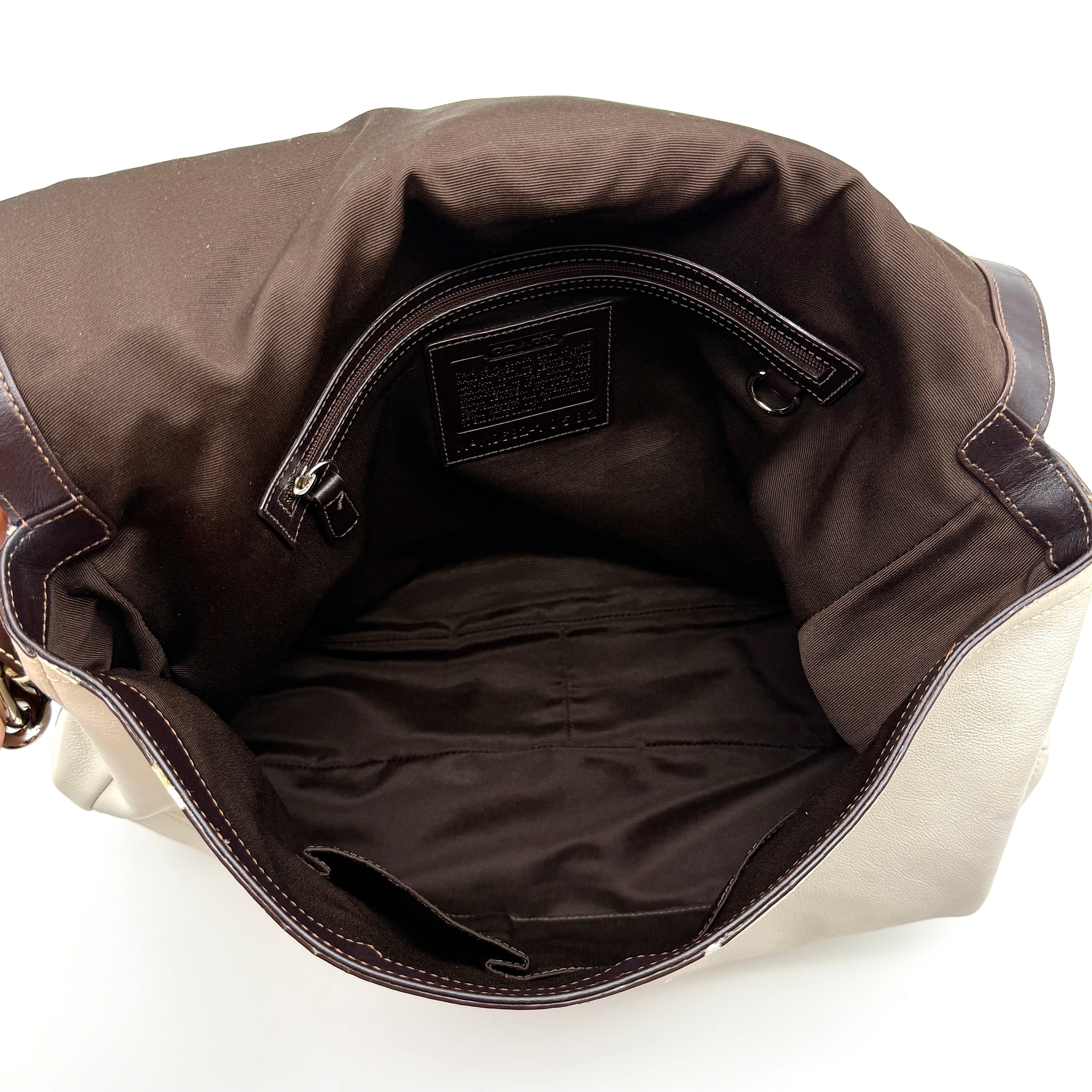 Coach Y2K Soho Shoulder Bag White/Brown