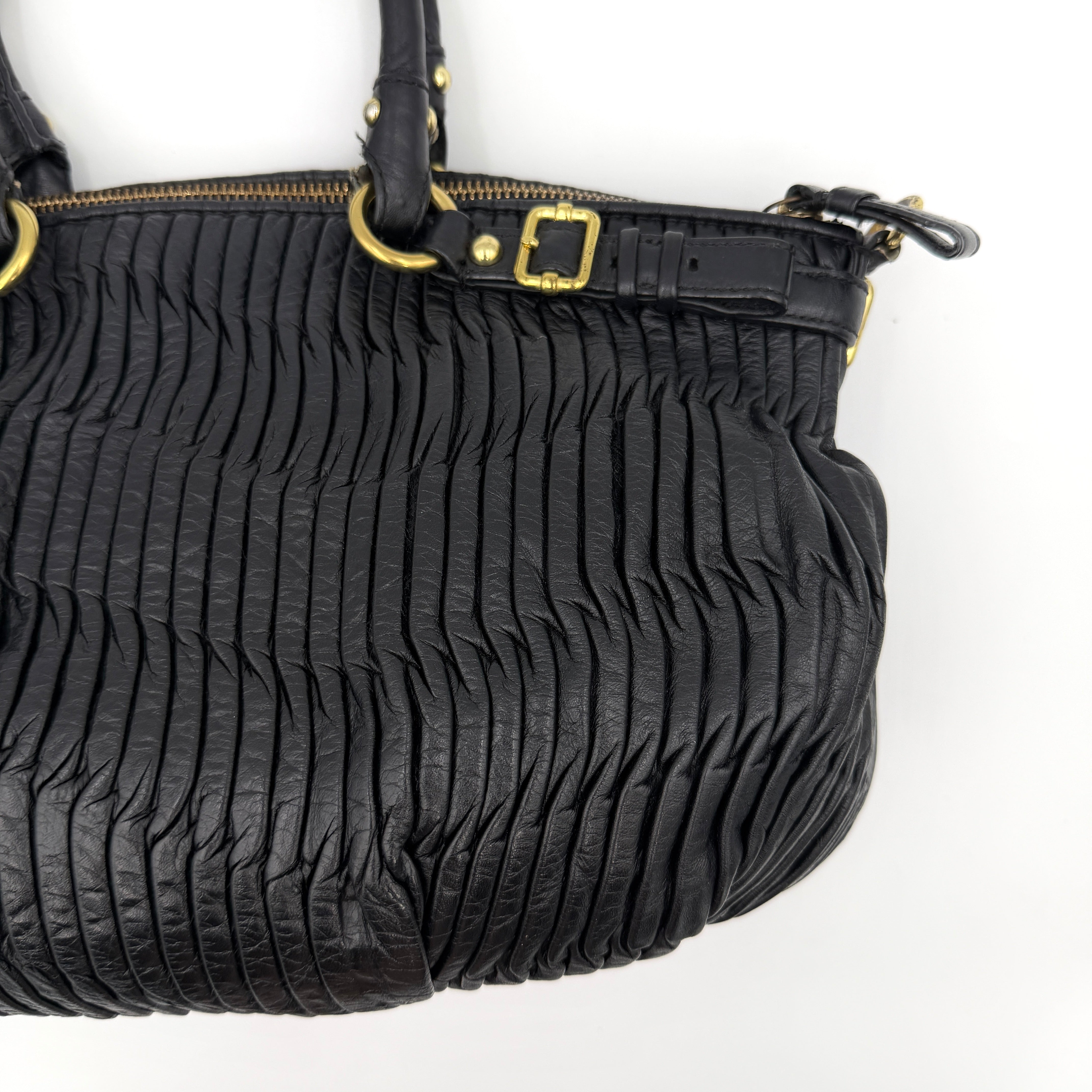 Coach 2Way Signature Madison Shoulder Bag Black