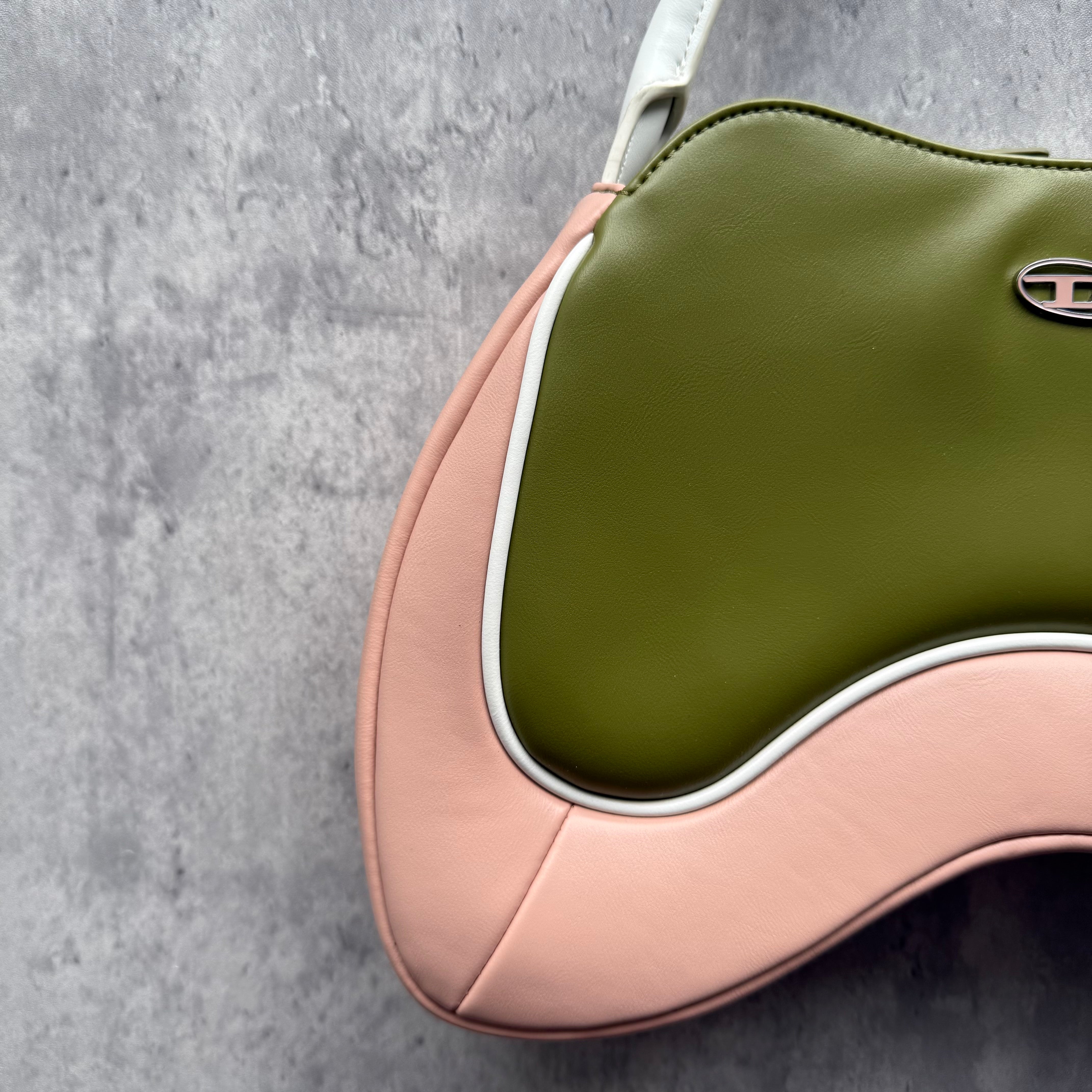 Diesel 2Way Autre Marque Shoulder Bag Green/Pink