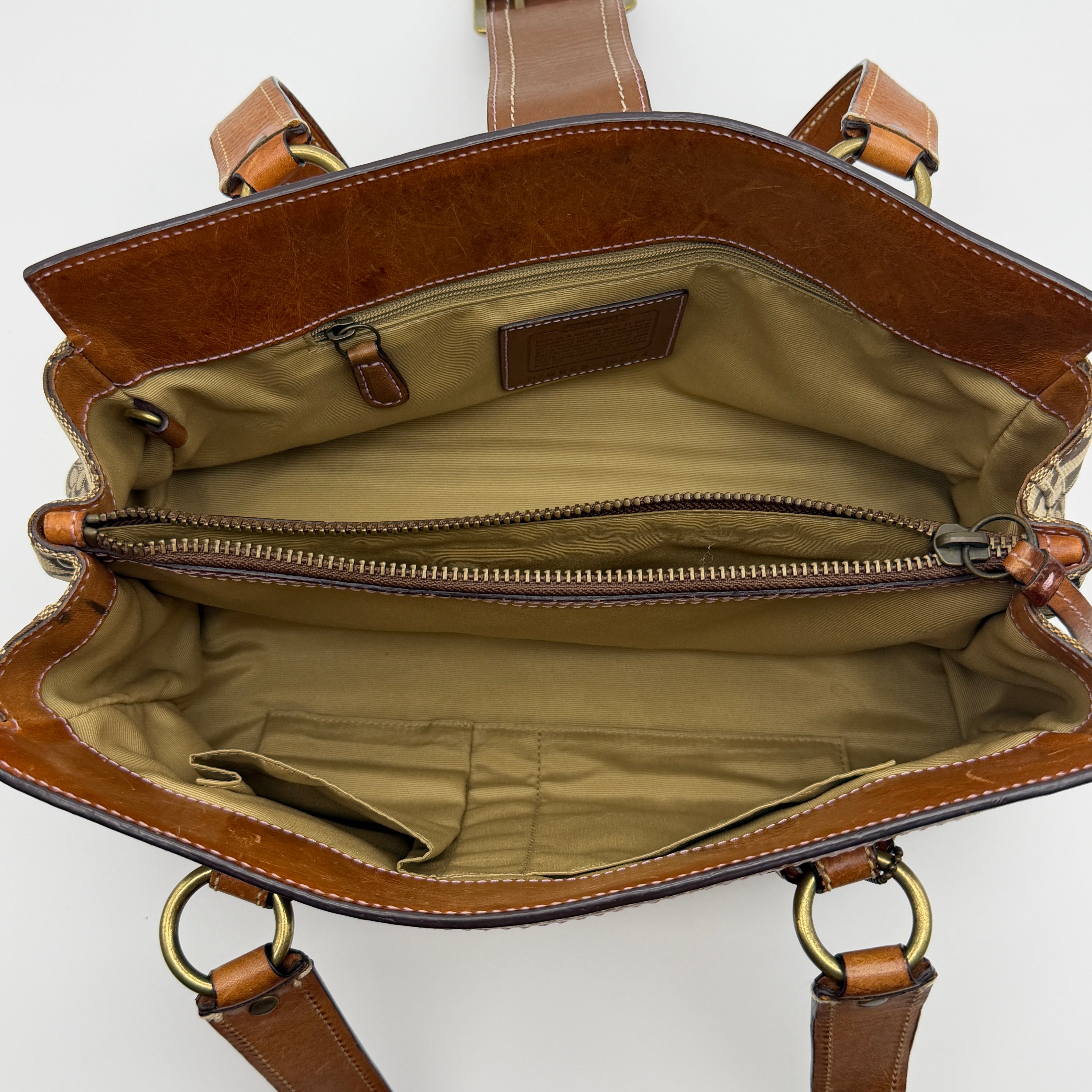 Coach Y2K Signature Soho Patchwork Shoulder Bag Brown/Gold