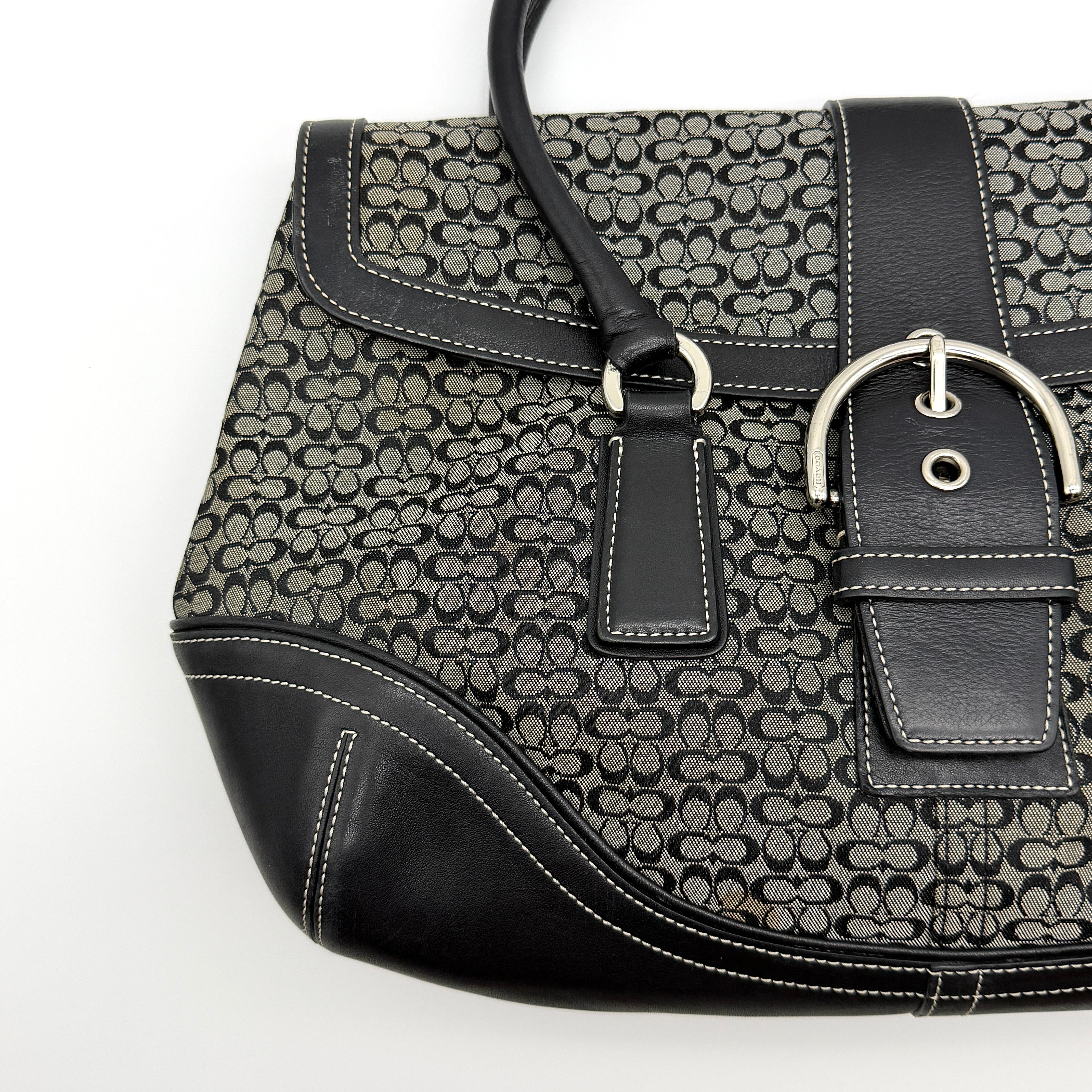 Coach Y2K Signature Soho Shoulder Bag Grey/Black